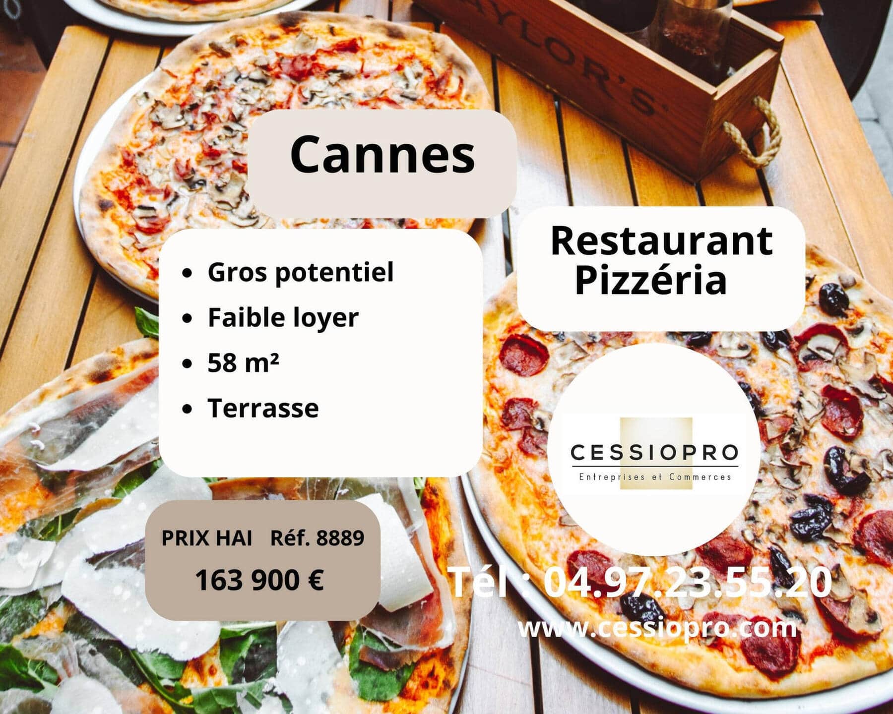 Restaurant pizzeria · 96 m² · Fonds de commerce — photo 1