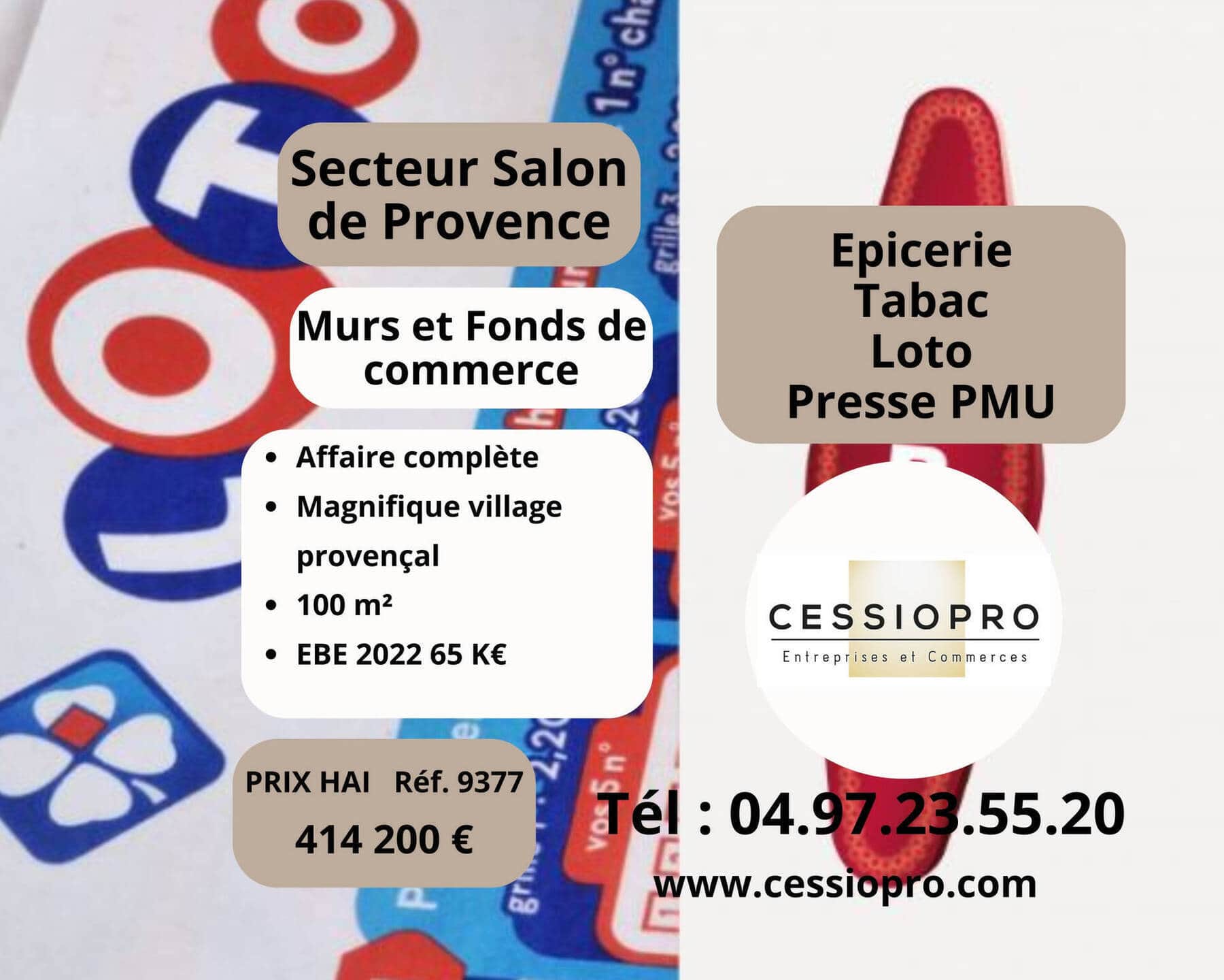 Tabac loto pmu presse magasin d alimentation · 320 m² · Fonds de commerce — photo 1