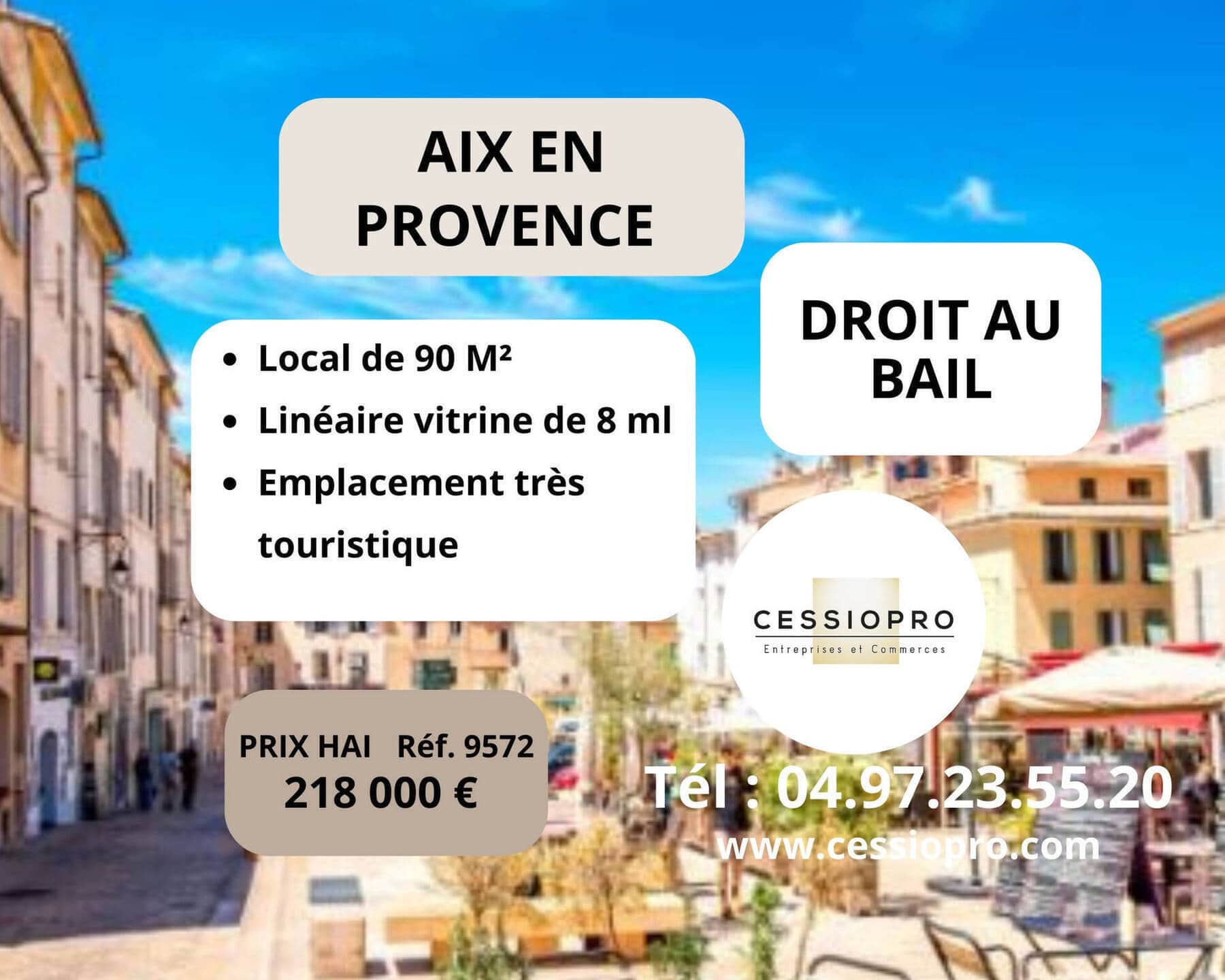 Cession de droit au bail · 90 m² · Cession de bail — photo 1