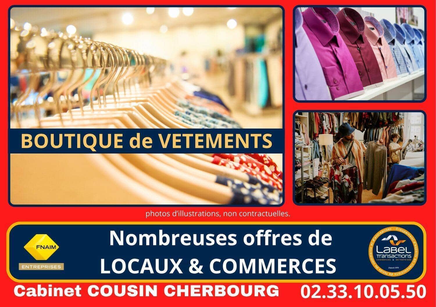 Habillement textile · 165 m² · Fonds de commerce — photo 1