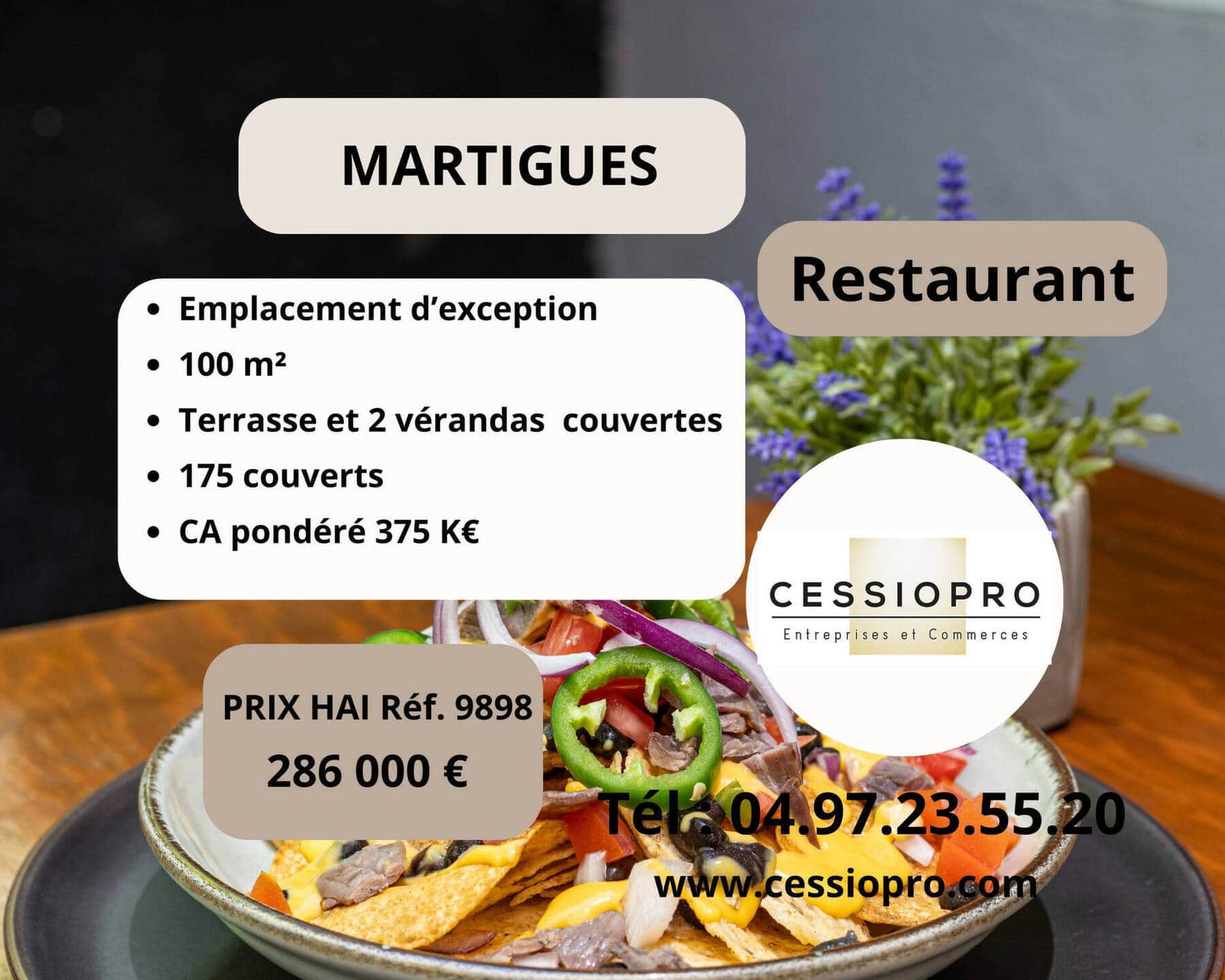 Restaurant · 600 m² · Fonds de commerce — photo 1