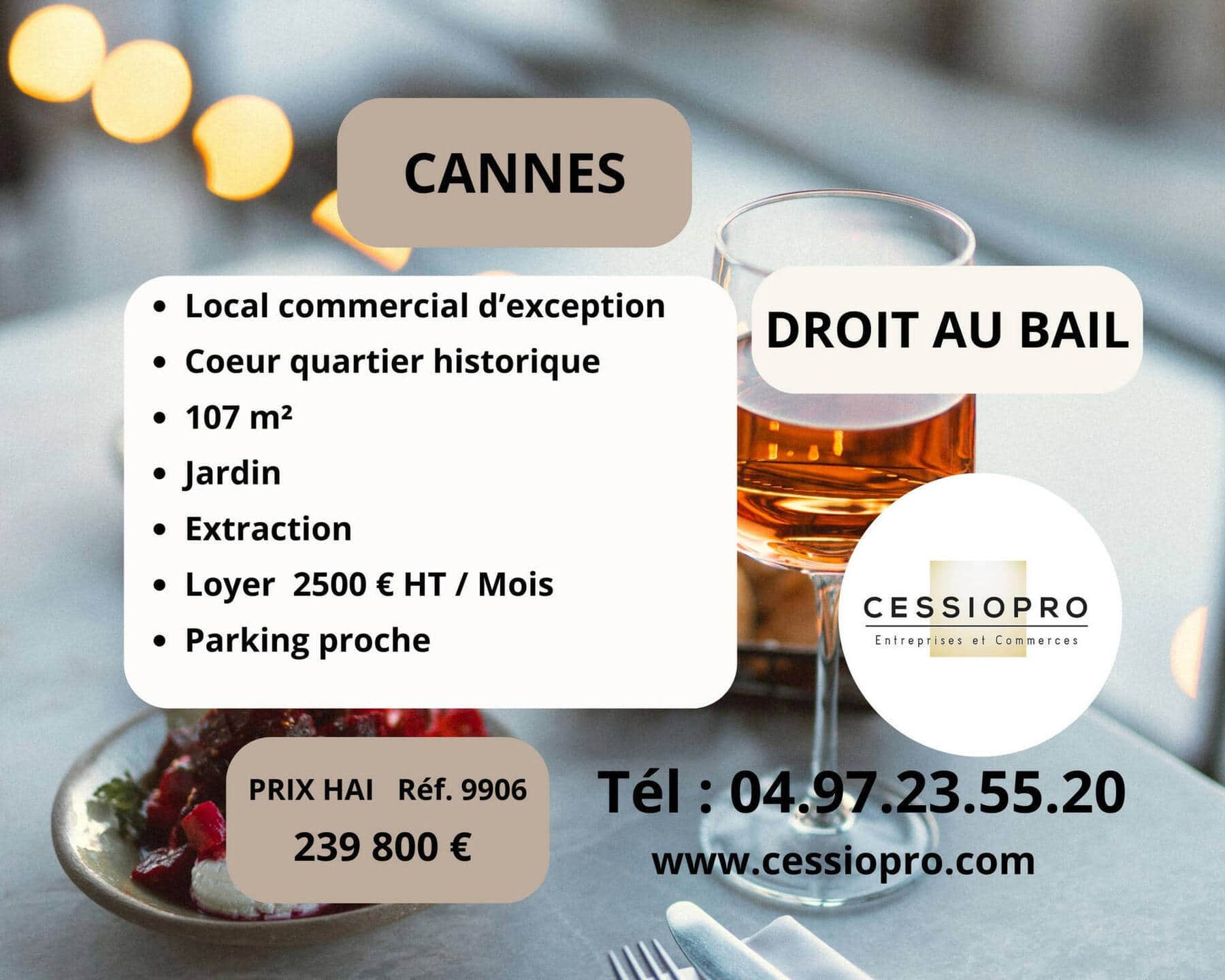 Cession de droit au bail · 47 m² · Cession de bail — photo 1