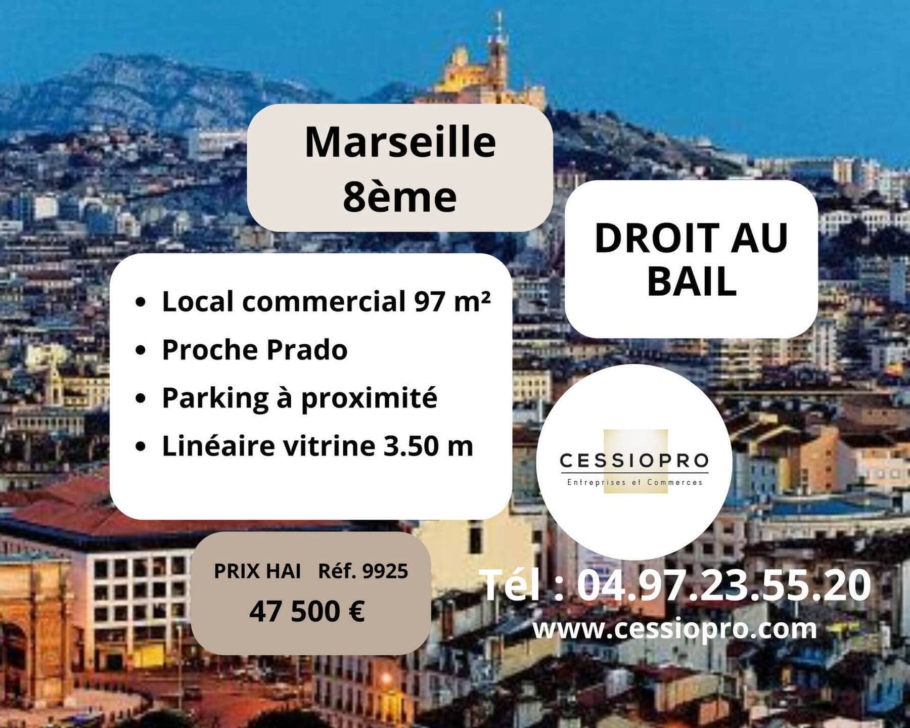 Local commercial · 100 m² · Cession de bail — photo 1