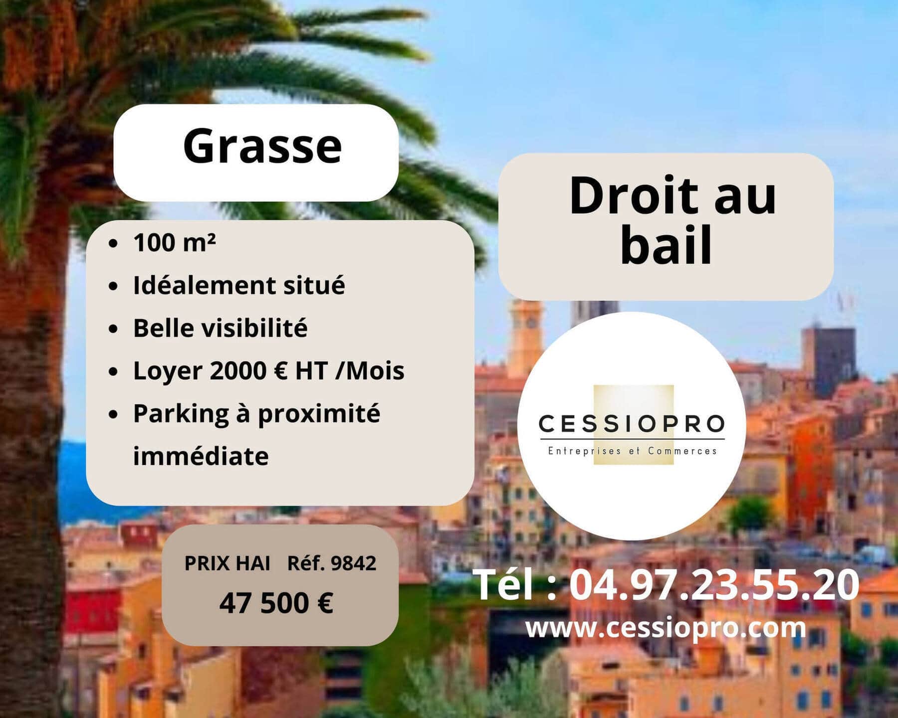Cession de droit au bail · 100 m² · Cession de bail — photo 1