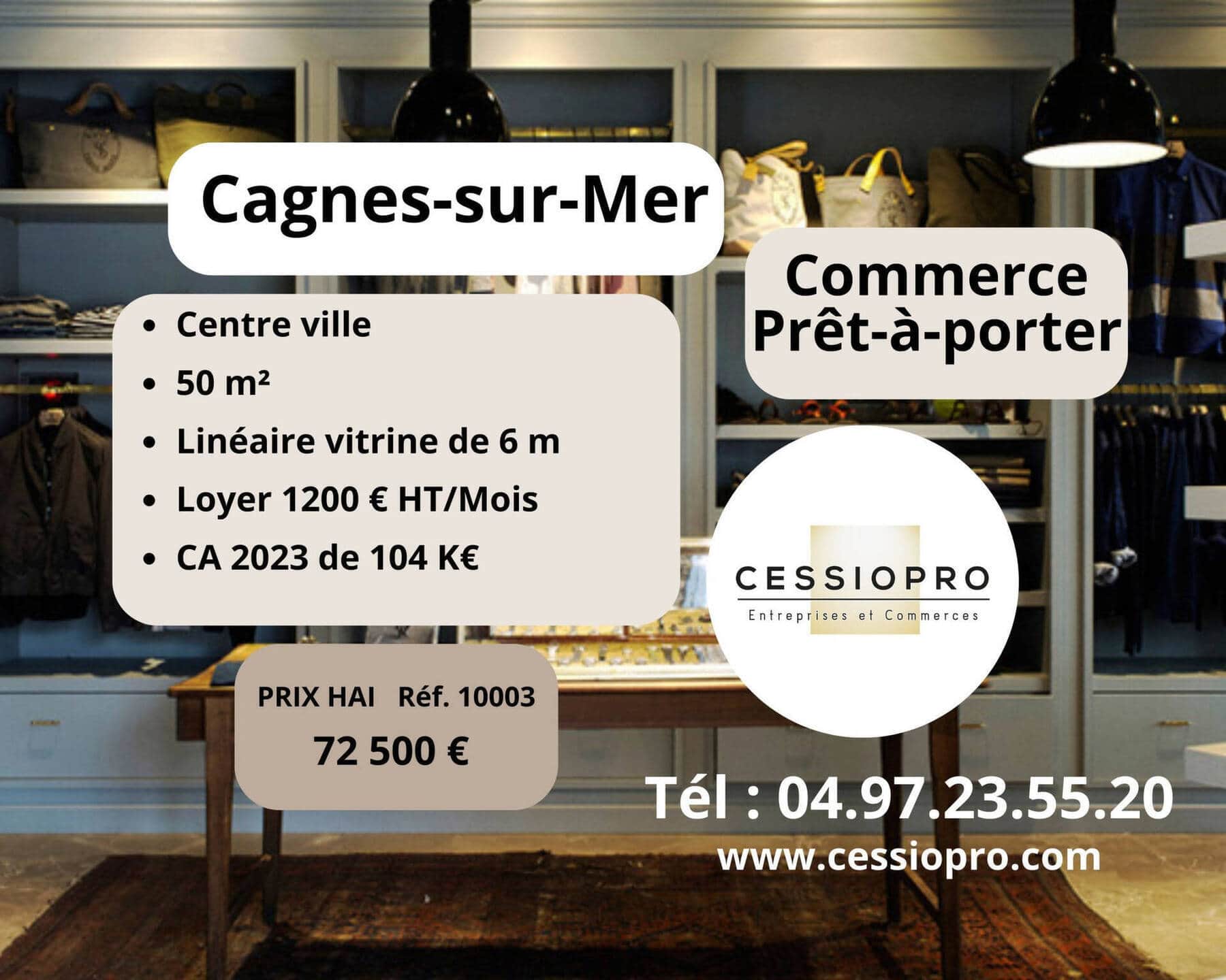 Pret a porter · 50 m² · Fonds de commerce — photo 1