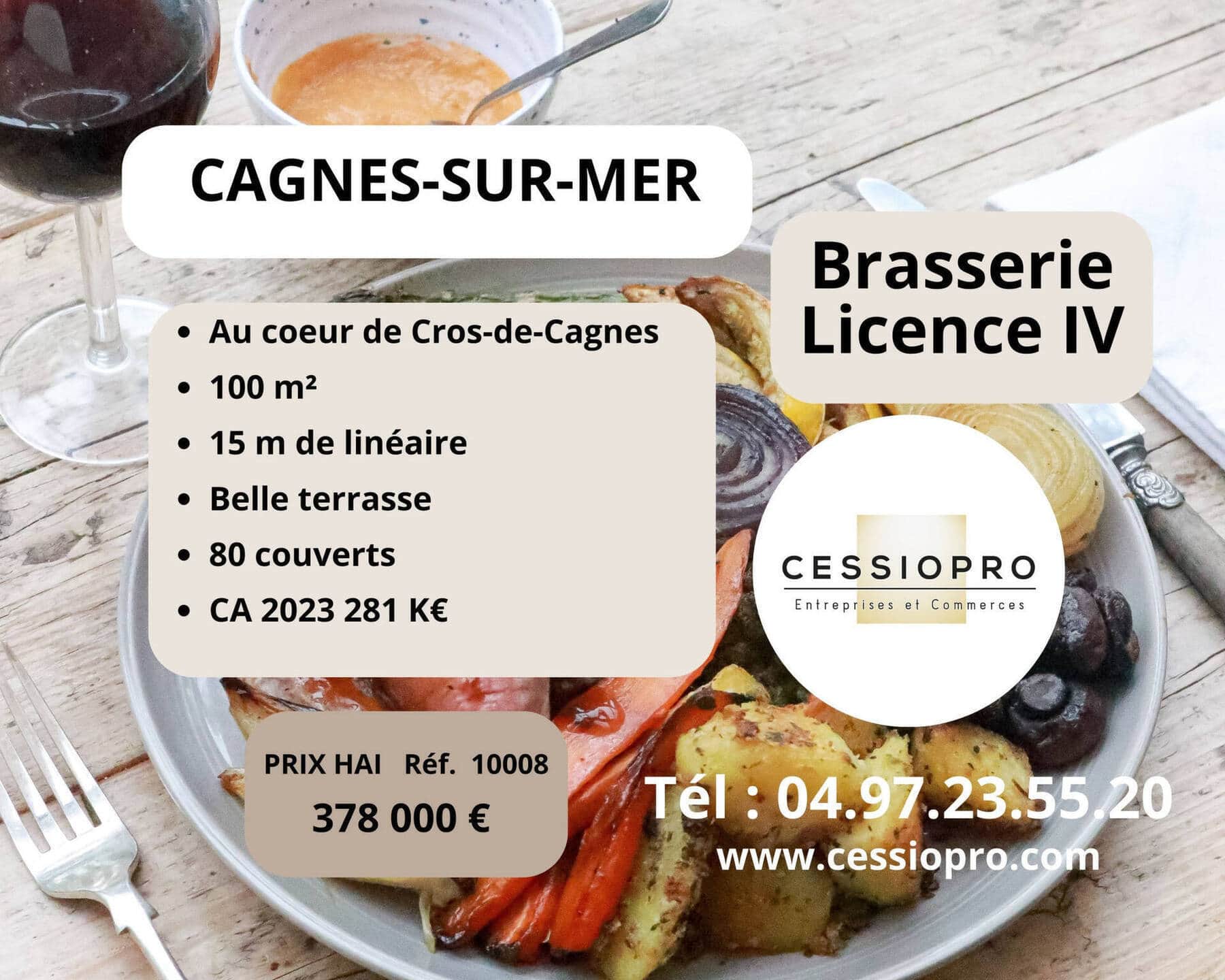 Brasserie · 1000 m² · Fonds de commerce — photo 1