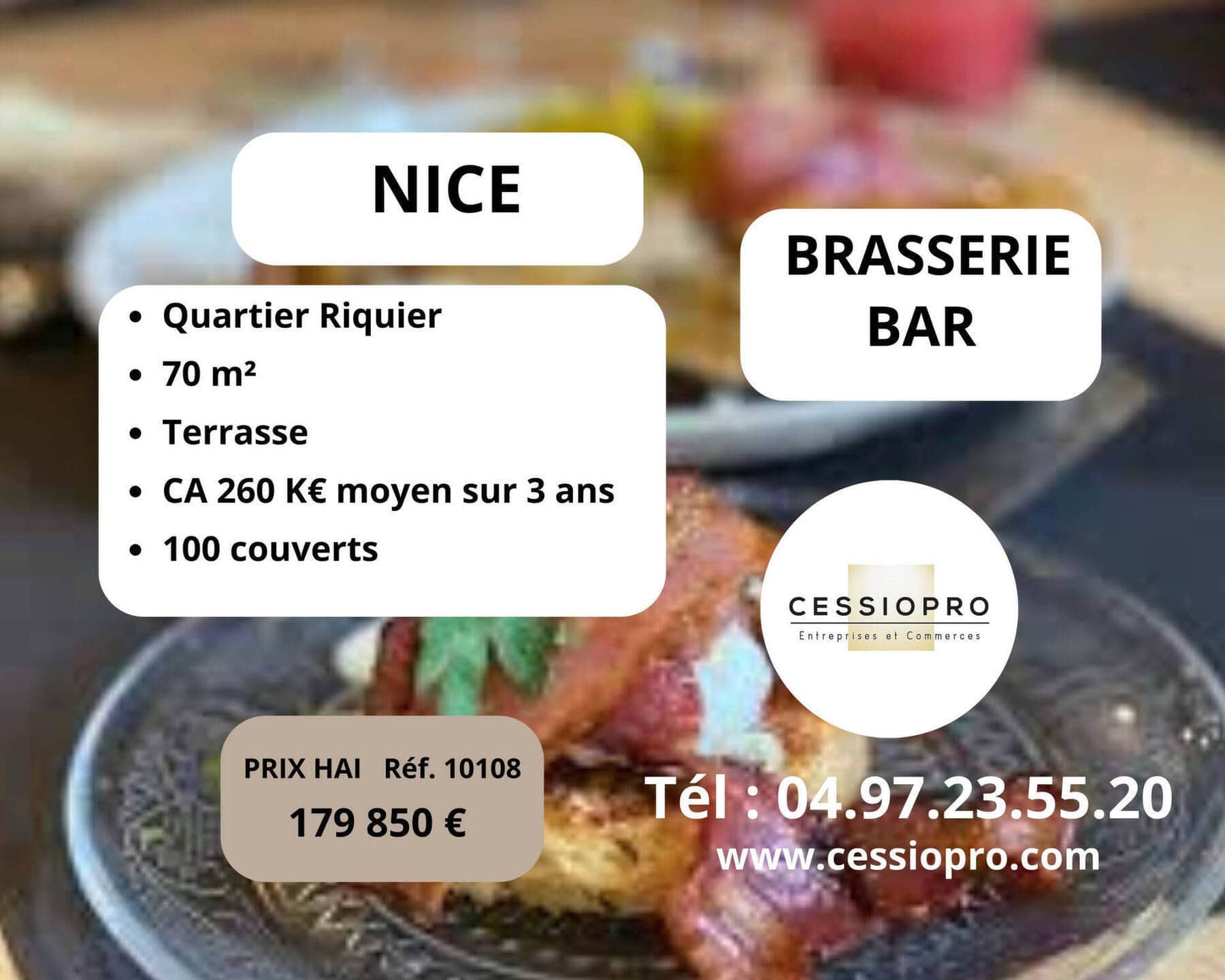 Brasserie bar · 68 m² · Fonds de commerce — photo 1