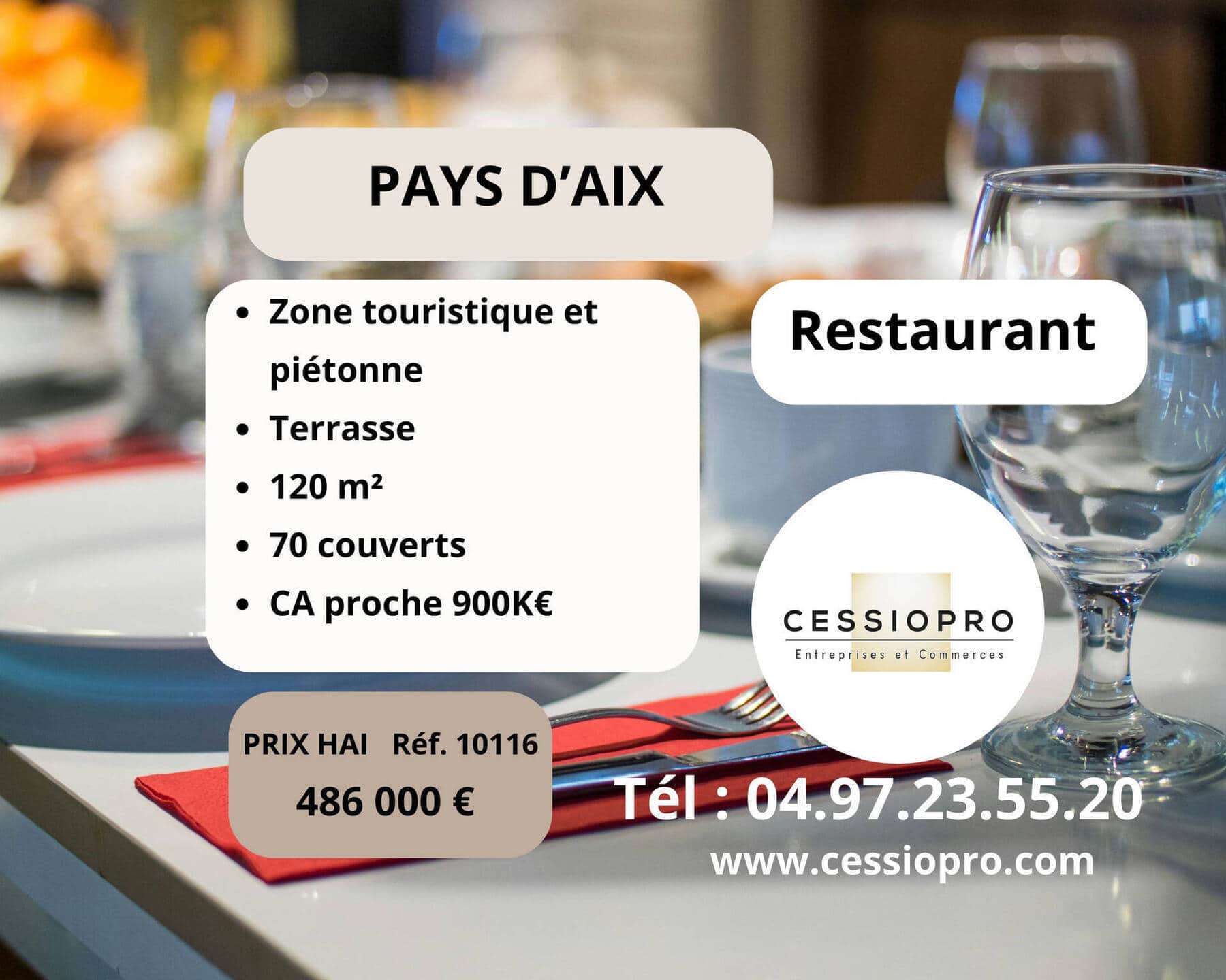 Restaurant · 85 m² · Fonds de commerce — photo 1