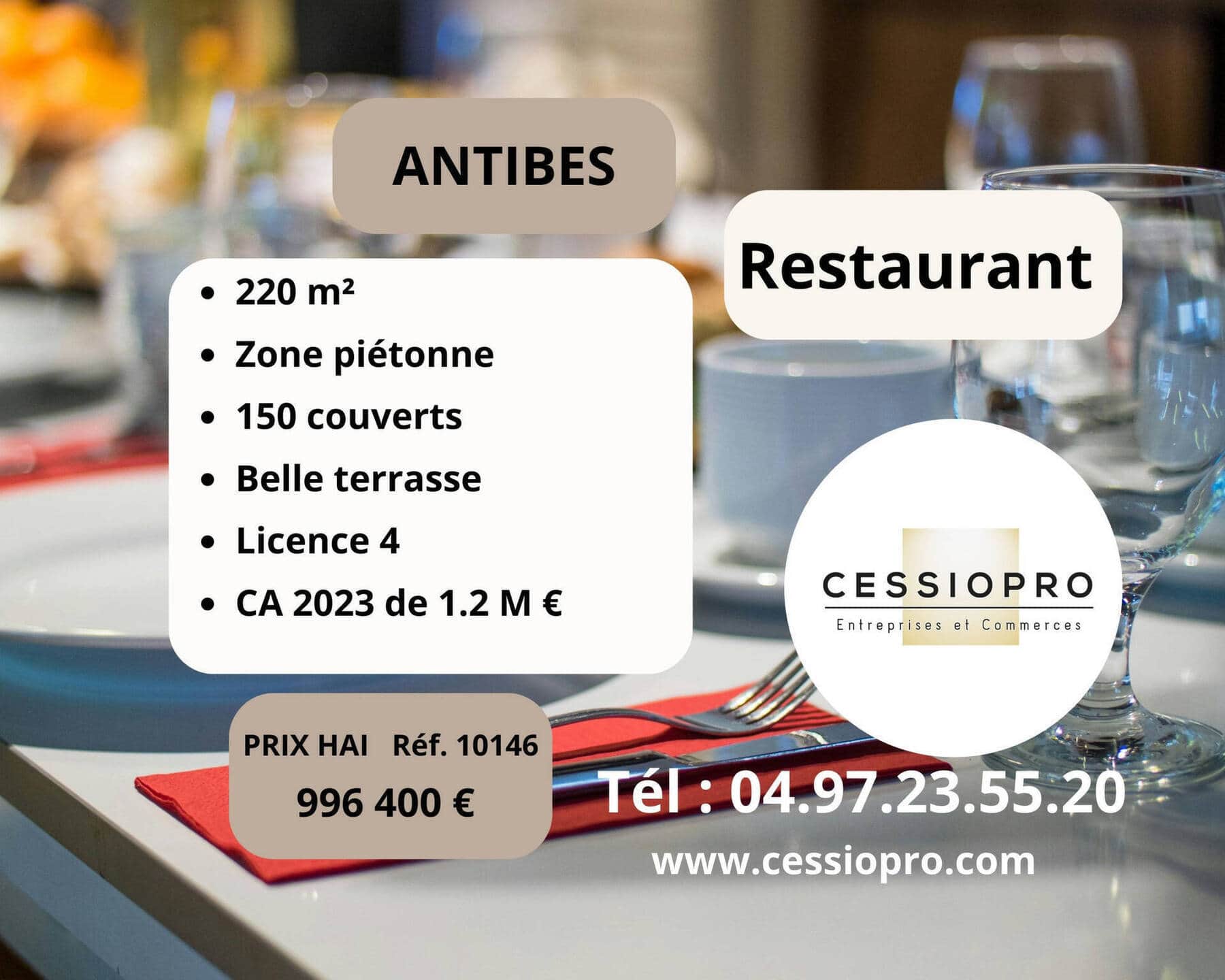 Restaurant · 474 m² · Fonds de commerce — photo 1