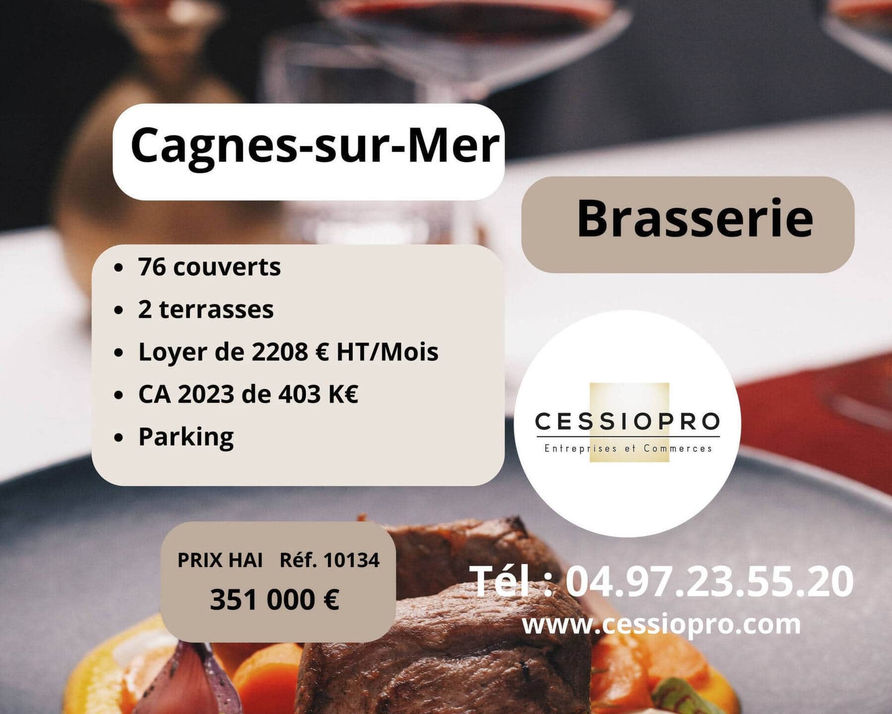 Brasserie · 100 m² · Fonds de commerce — photo 1