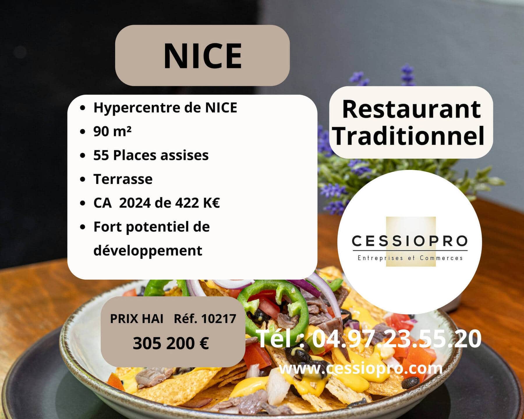 Restaurant · 90 m² · Fonds de commerce — photo 1