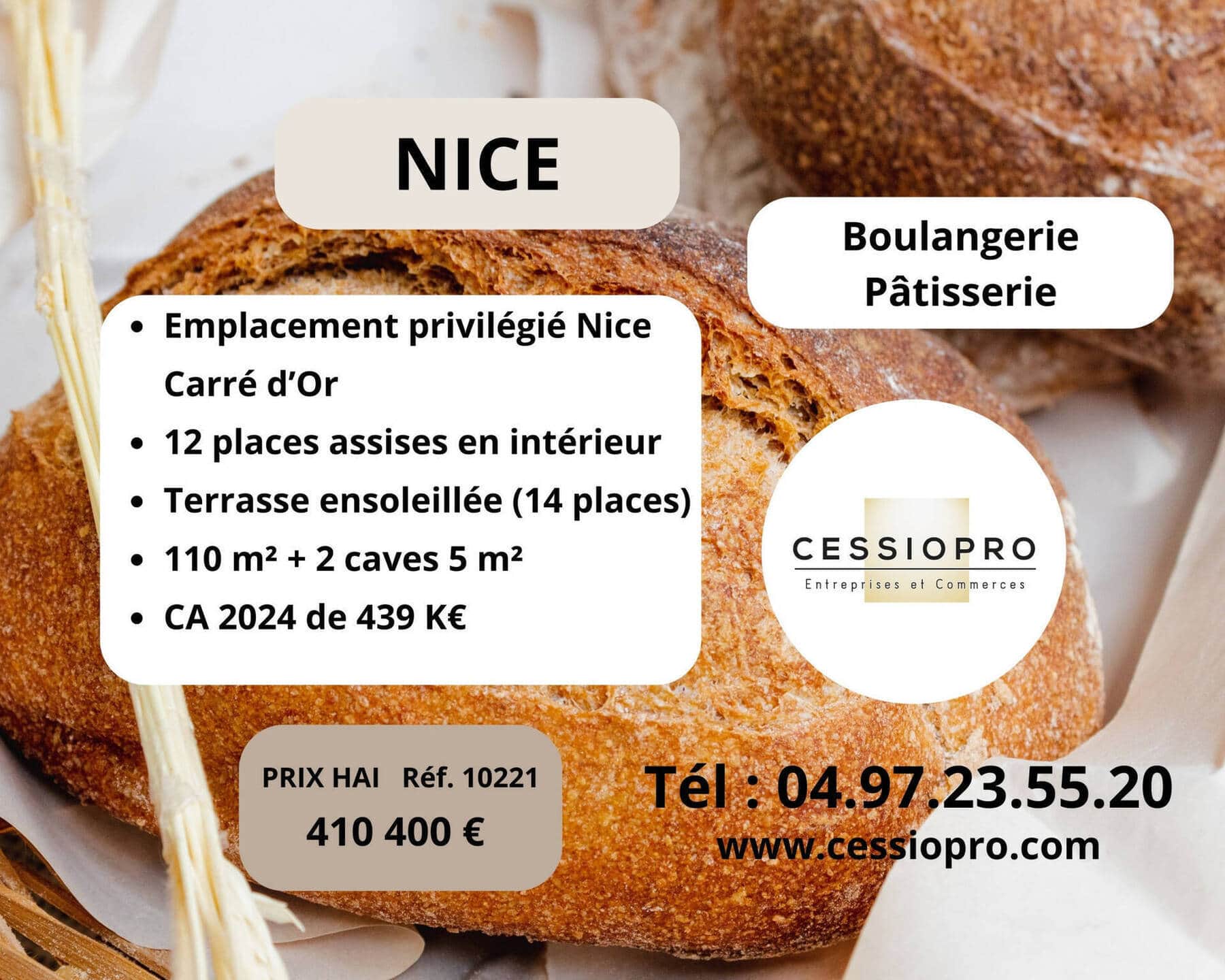 Boulangerie patisserie · 110 m² · Fonds de commerce — photo 1