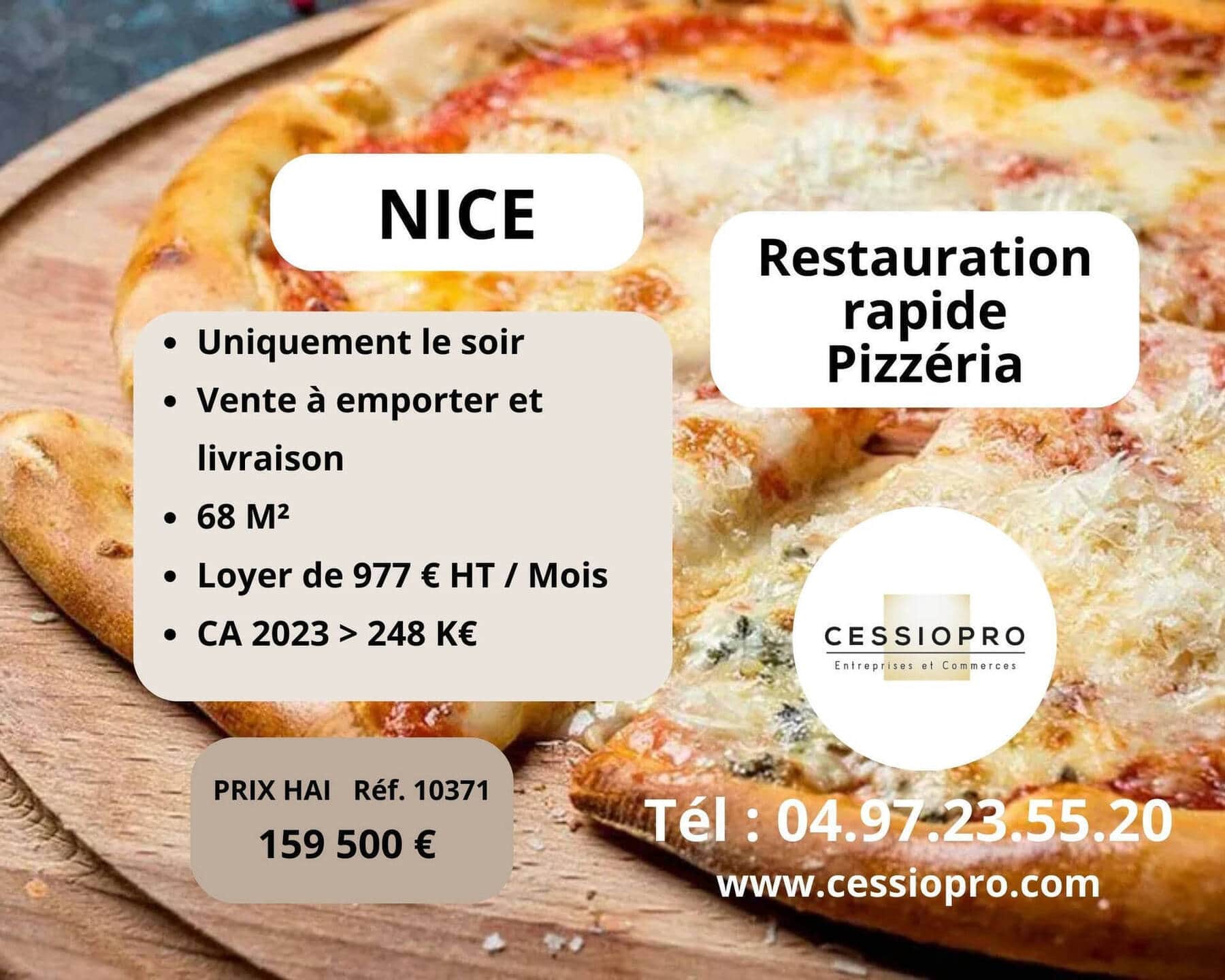Pizzeria restauration rapide · 70 m² · Fonds de commerce — photo 1