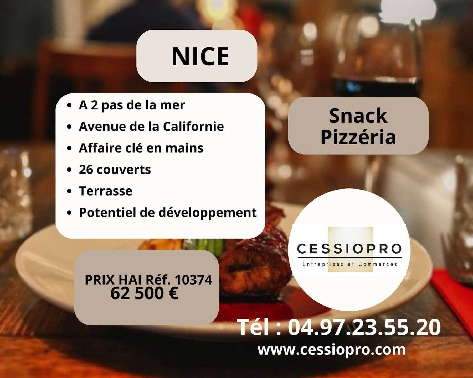 Pizzeria restauration rapide · 55 m² · Fonds de commerce — photo 1