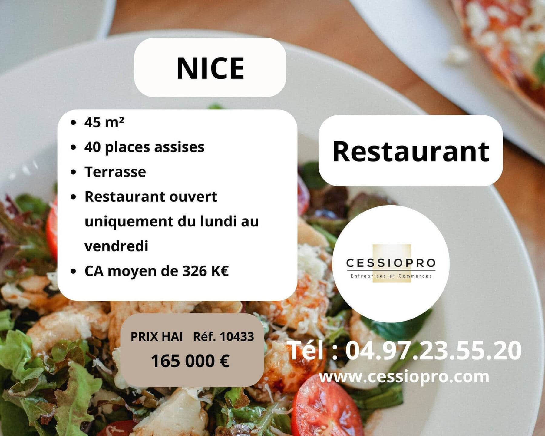Restaurant vente a emporter restauration rapide · 56 m² · Fonds de commerce — photo 1