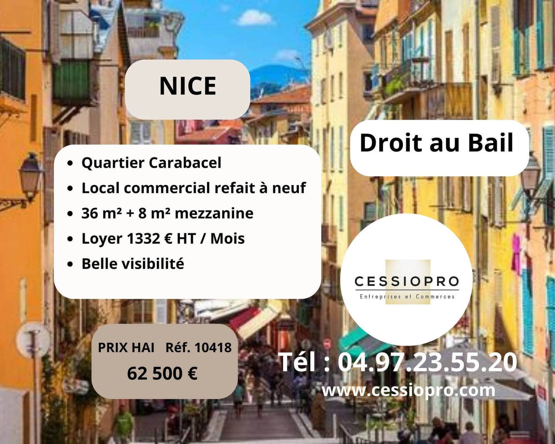 Cession de droit au bail · 36 m² · Cession de bail — photo 1