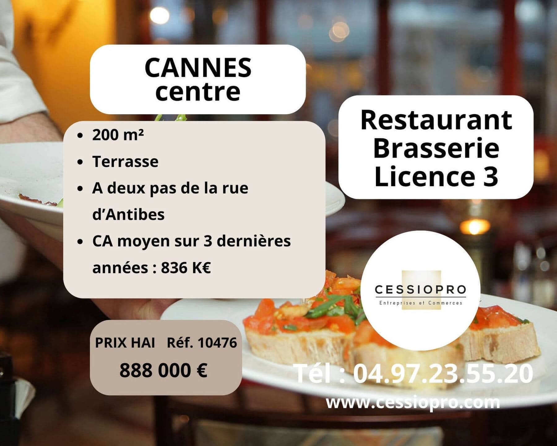 Brasserie restaurant · 234 m² · Fonds de commerce — photo 1