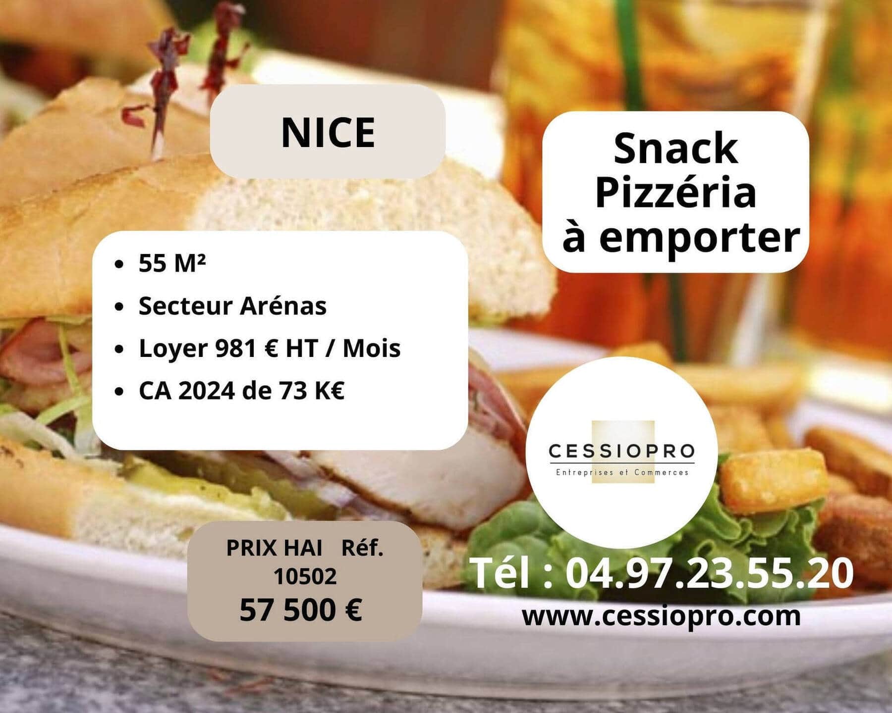 Restauration rapide vente a emporter pizzeria · 20 m² · Fonds de commerce — photo 1