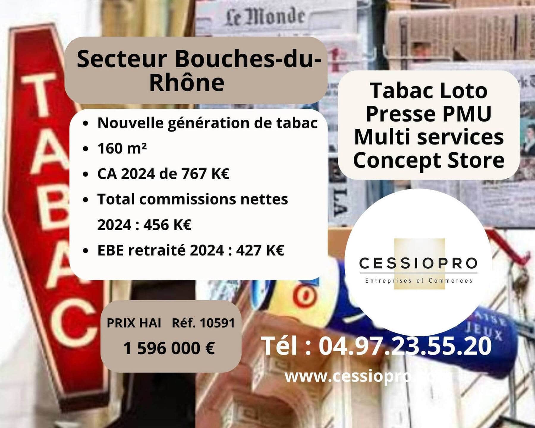 Tabac loto presse · 260 m² · Fonds de commerce — photo 1