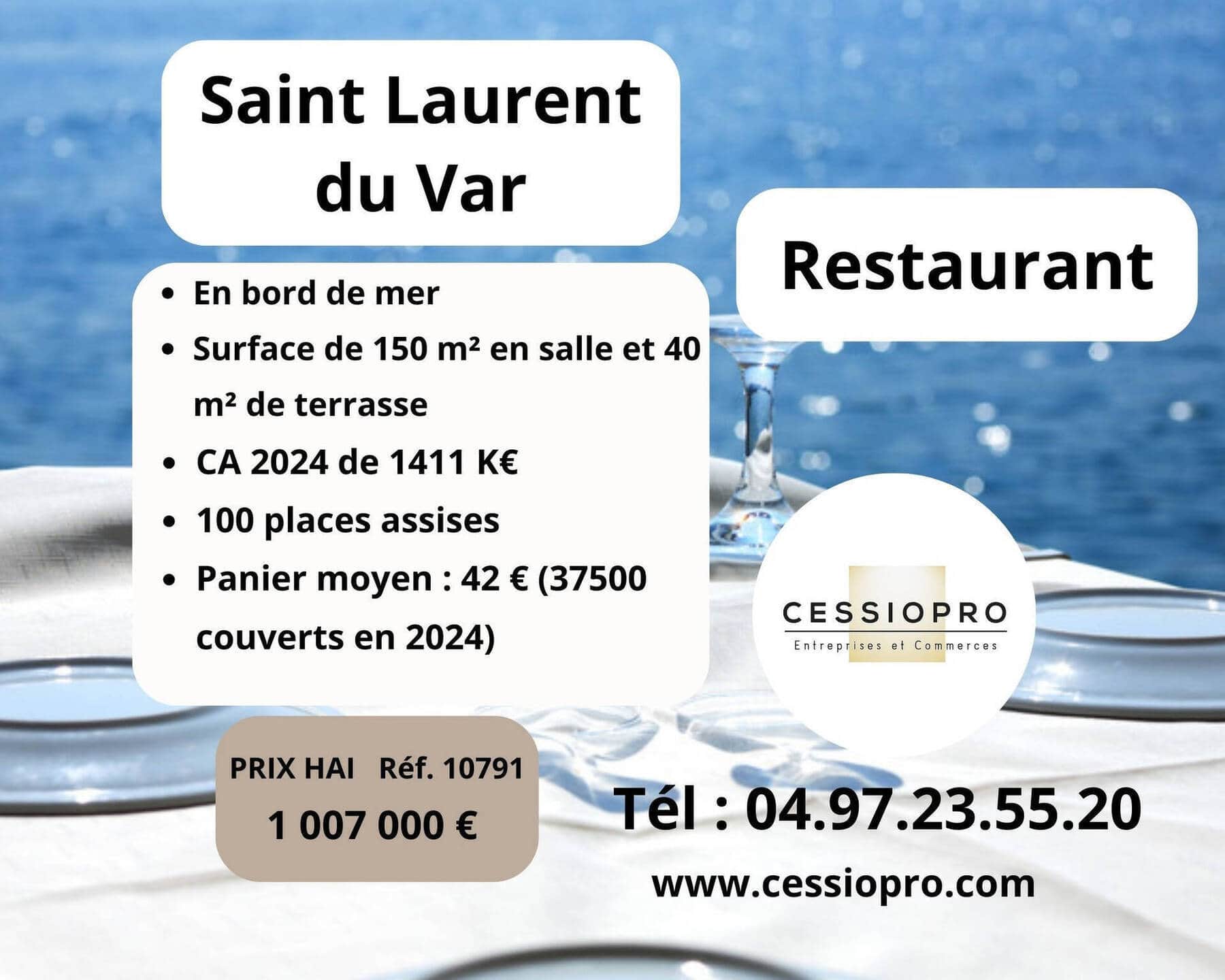 Restaurant · 150 m² · Fonds de commerce — photo 1