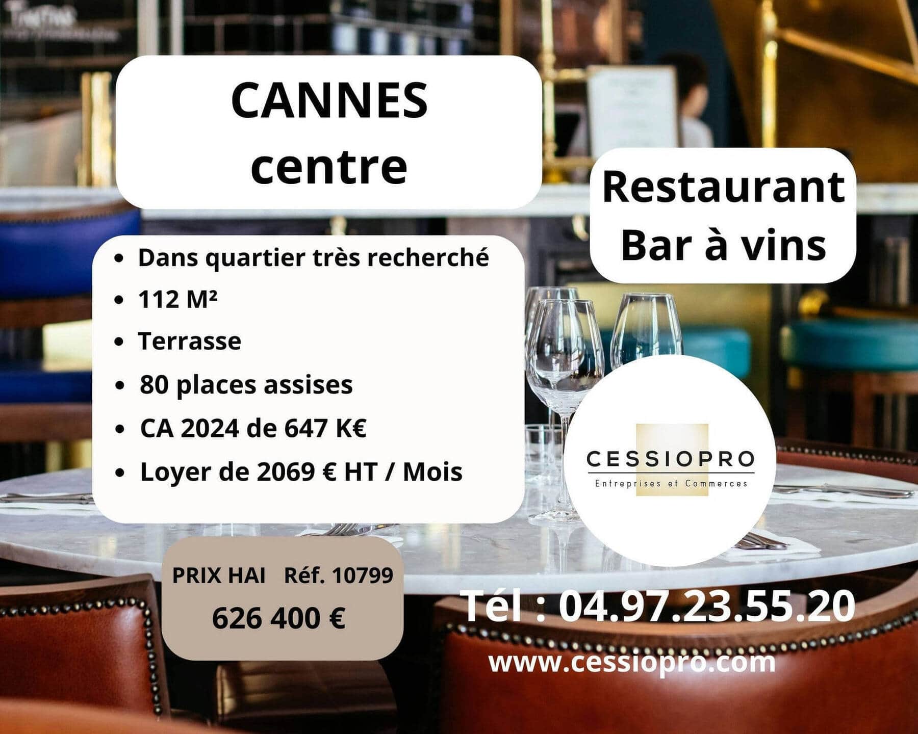 Restaurant · 180 m² · Fonds de commerce — photo 1