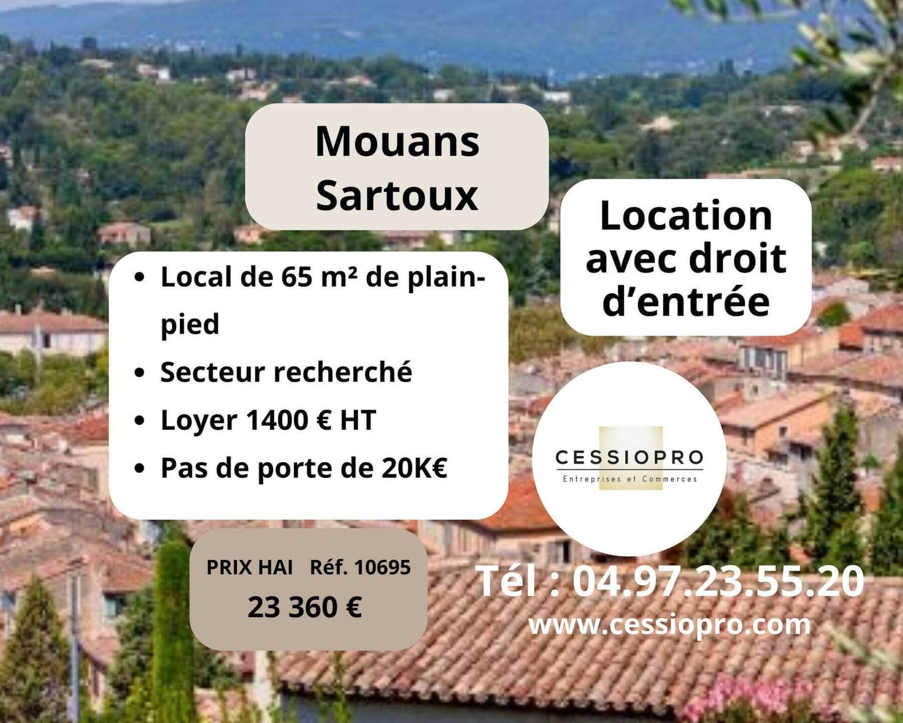 Cession de droit au bail · 65 m² · Cession de bail — photo 1