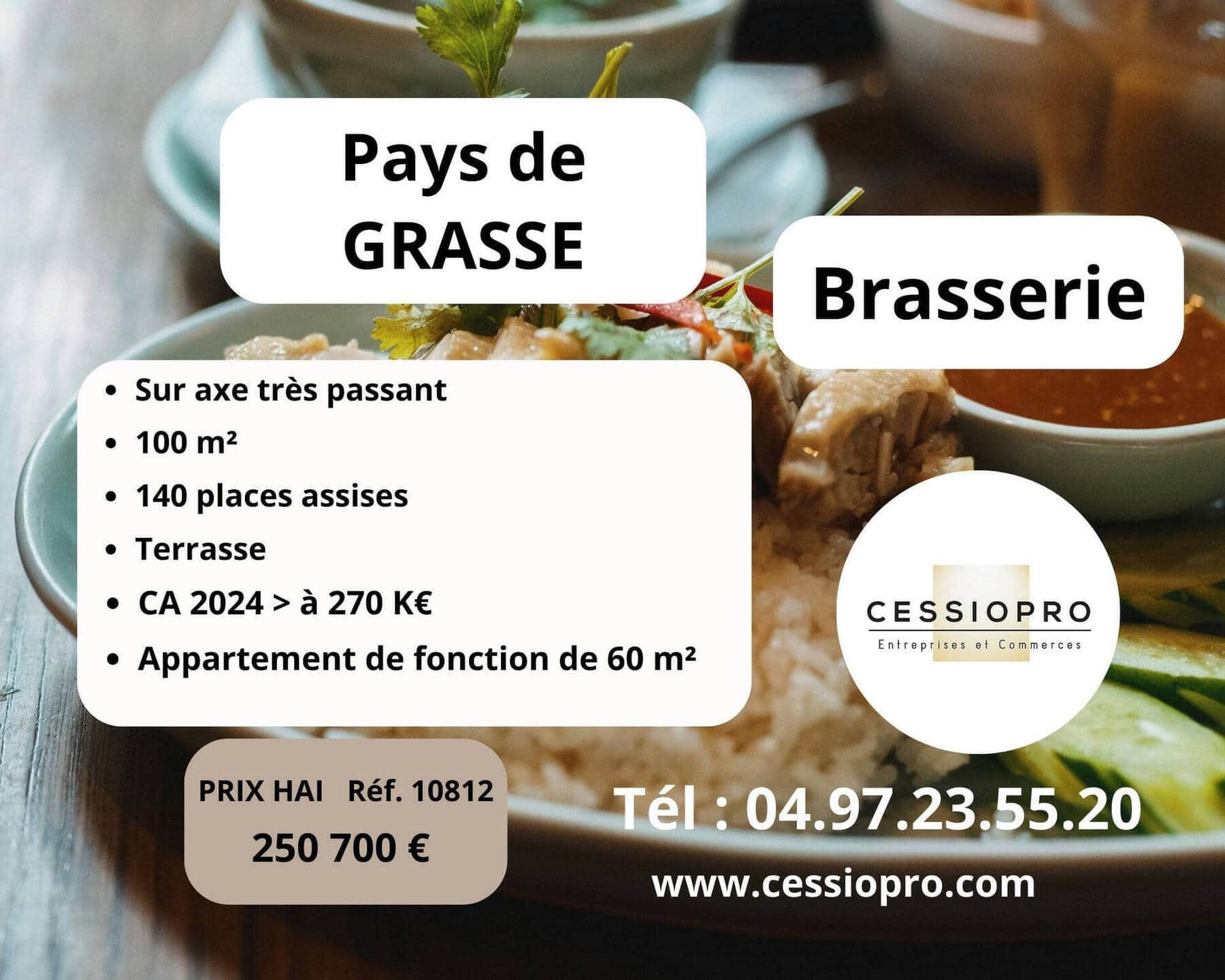 Brasserie · 260 m² · Fonds de commerce — photo 1