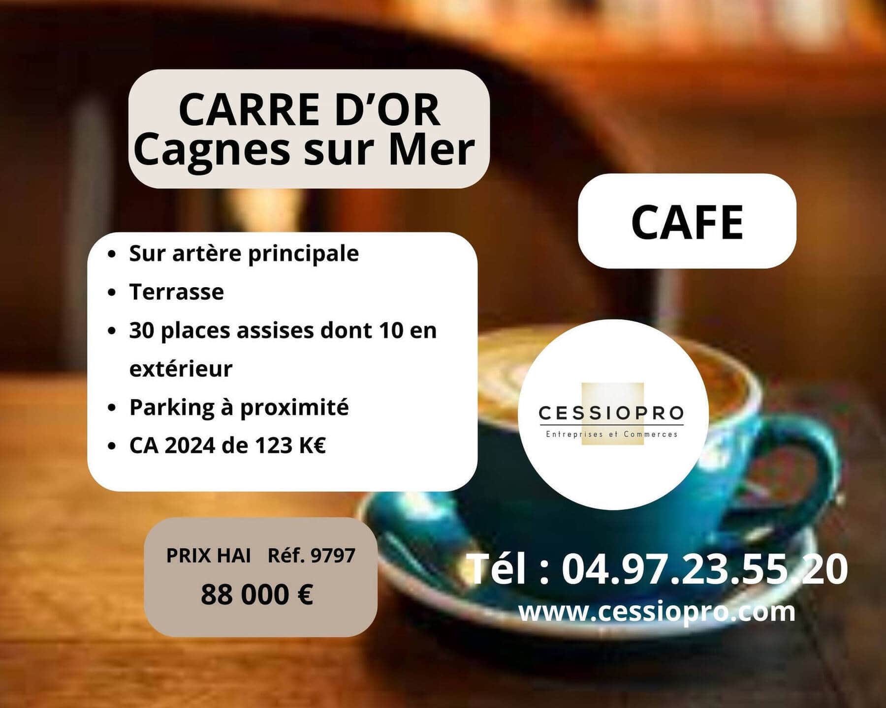 Cafe · 50 m² · Fonds de commerce — photo 1