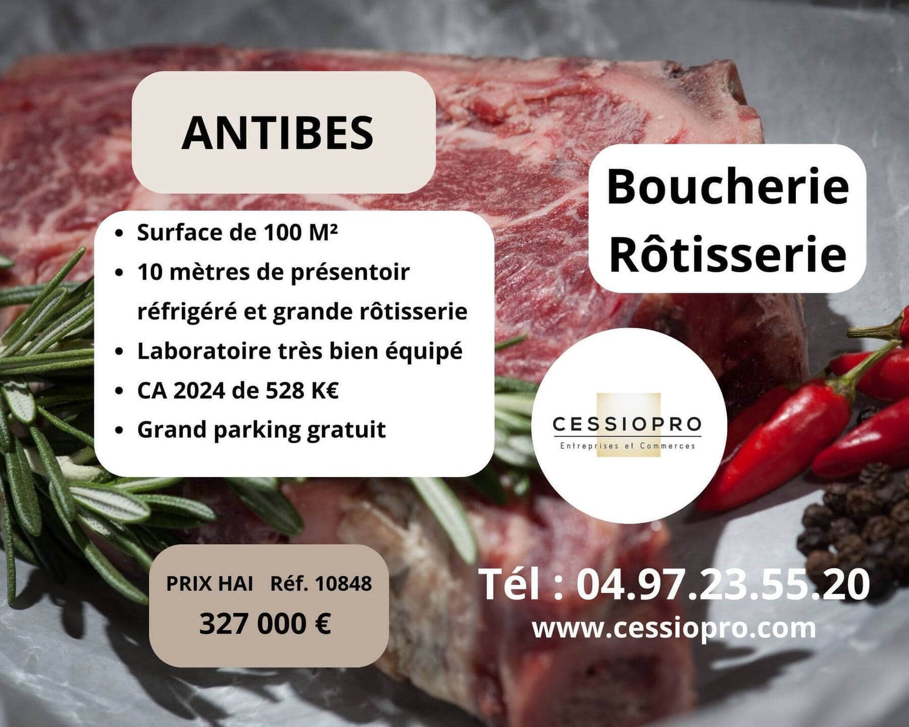 Boucherie rotisserie · 200 m² · Fonds de commerce — photo 1