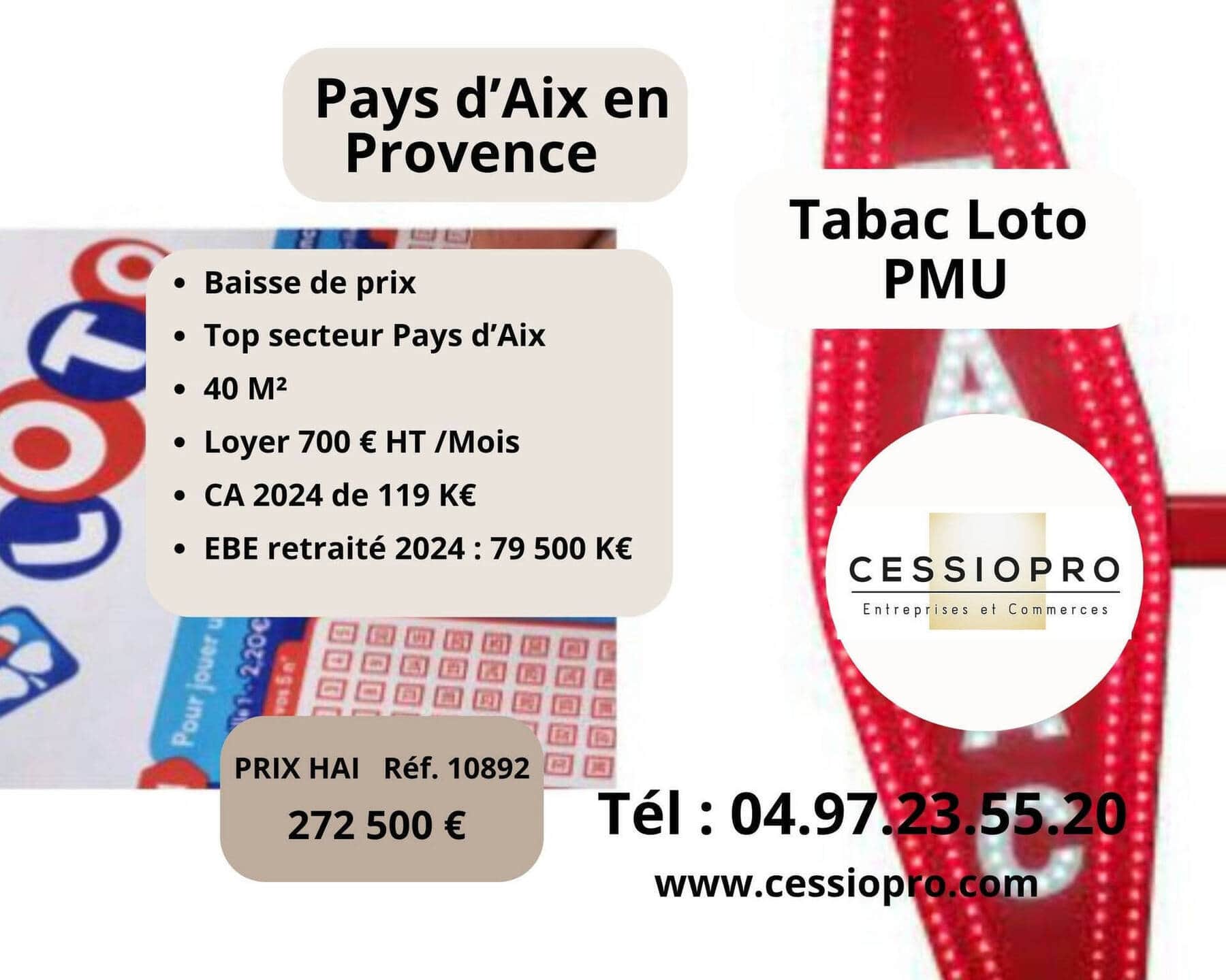 Tabac loto pmu · 108 m² · Fonds de commerce — photo 1