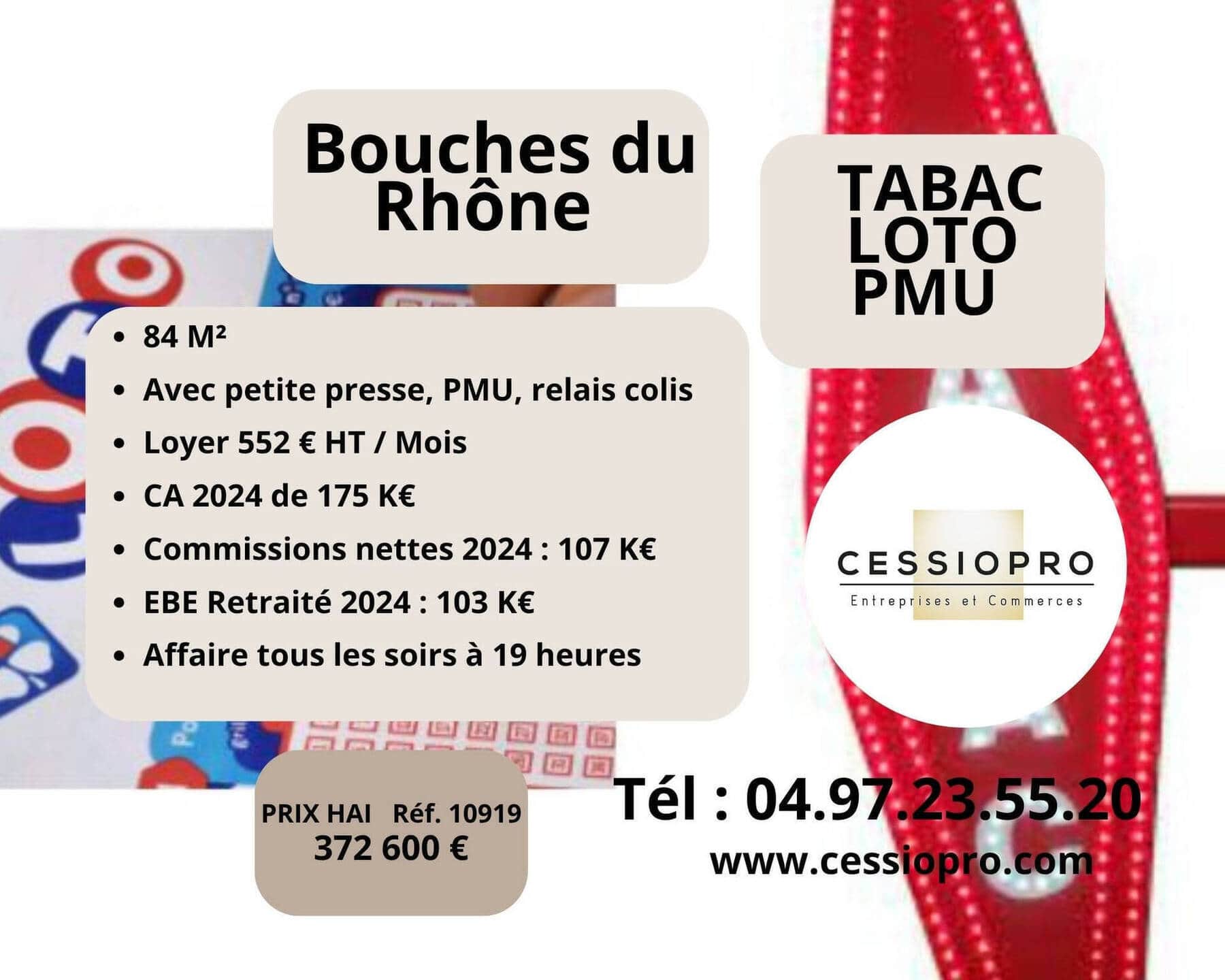 Tabac loto · 320 m² · Fonds de commerce — photo 1