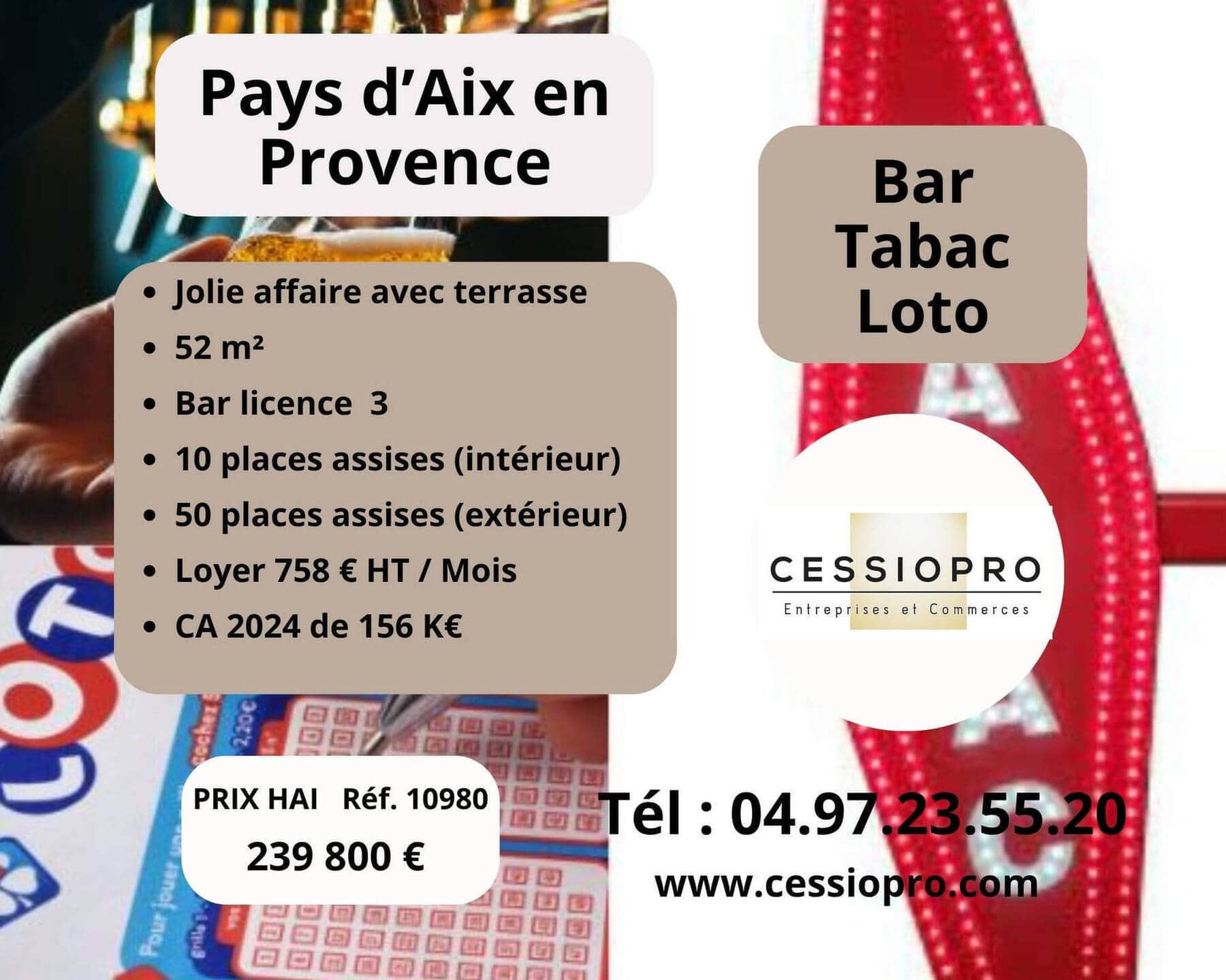 Tabac loto bar · 111 m² · Fonds de commerce — photo 1