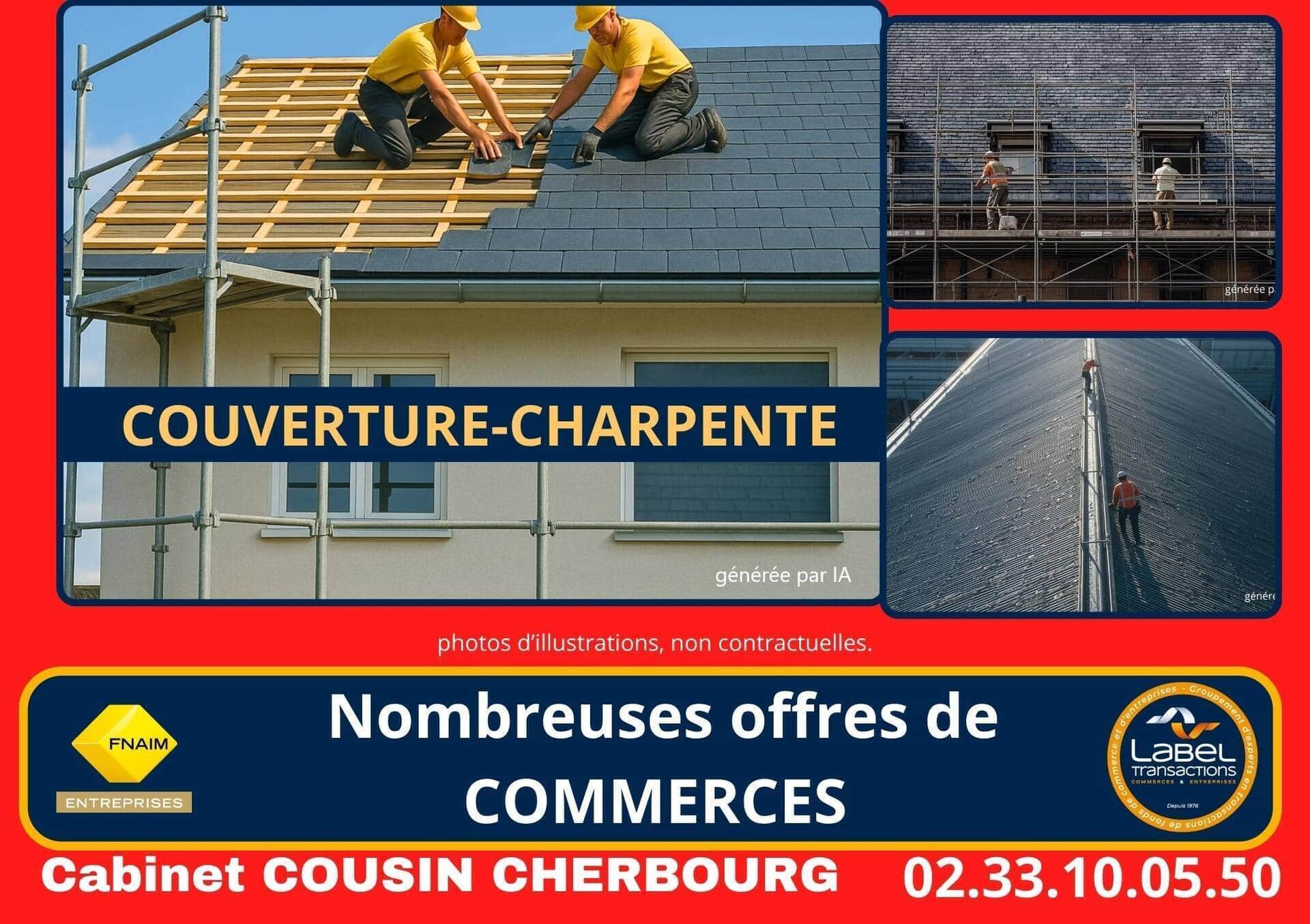 Charpente menuiserie · 340 m² · Fonds de commerce — photo 1