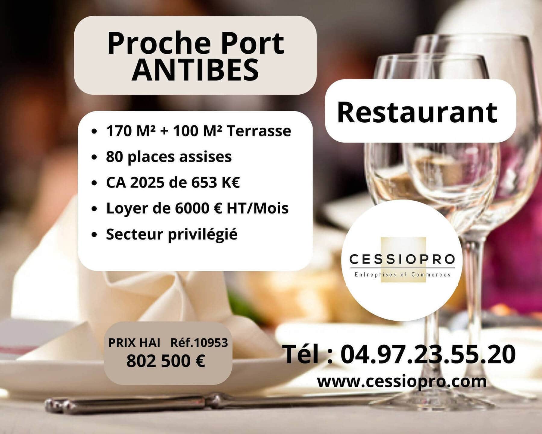 Restaurant · 270 m² · Fonds de commerce — photo 1