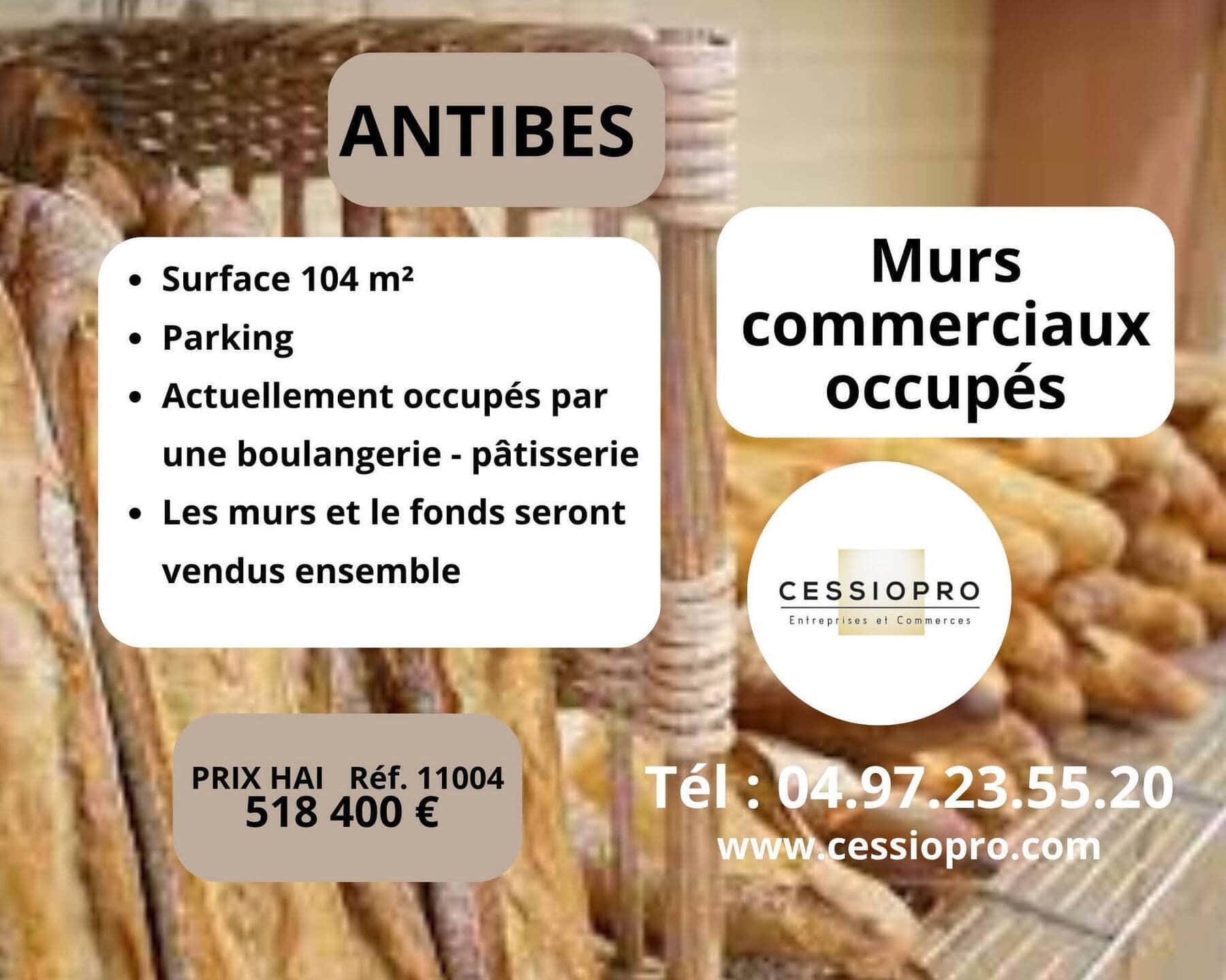 Boulangerie patisserie · 135 m² · Fonds de commerce — photo 1