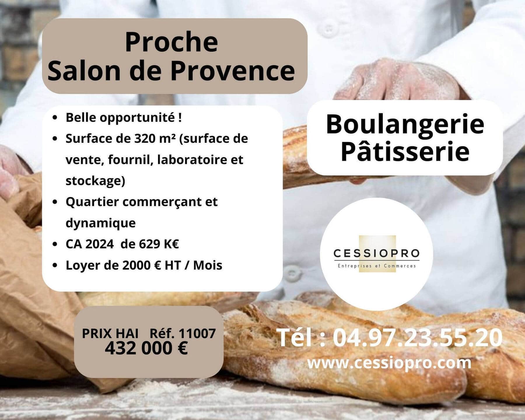Boulangerie patisserie · 320 m² · Fonds de commerce — photo 1