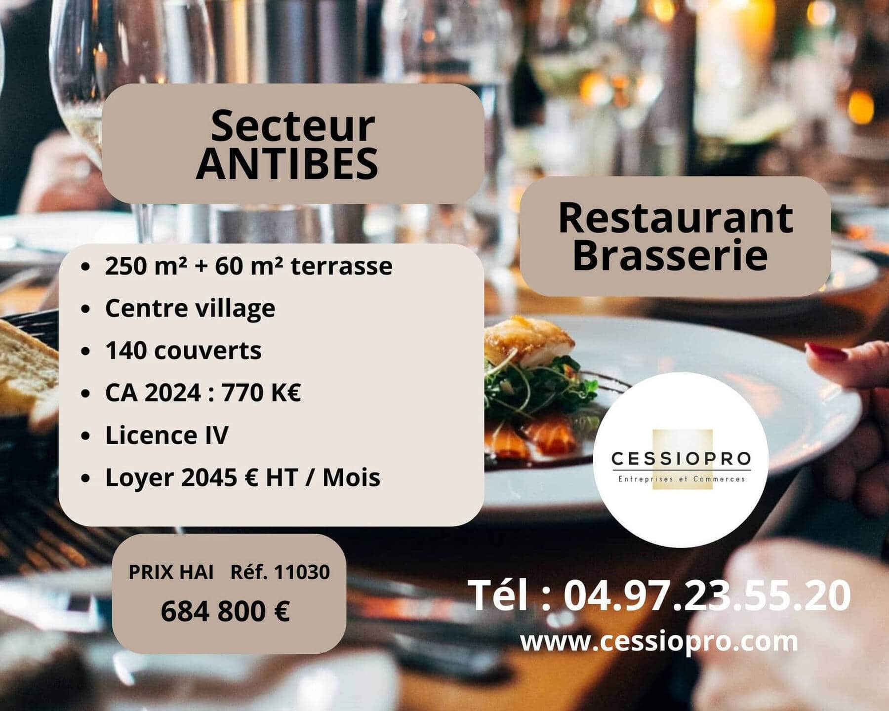 Restaurant brasserie · 170 m² · Fonds de commerce — photo 1