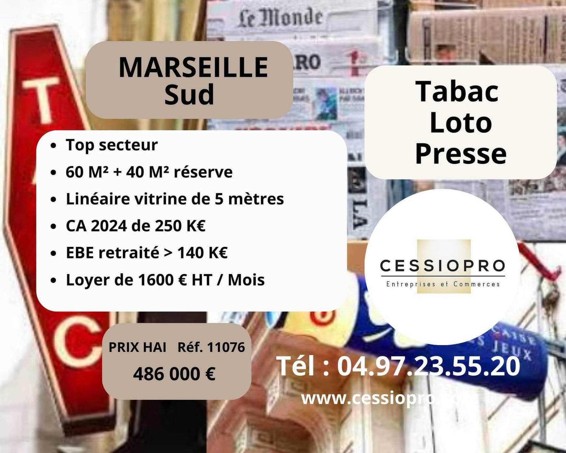 Local commercial · 260 m² · Fonds de commerce — photo 1