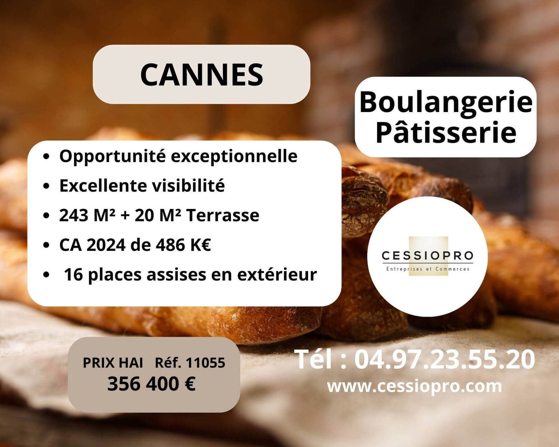 Boulangerie patisserie · 243 m² · Fonds de commerce — photo 1