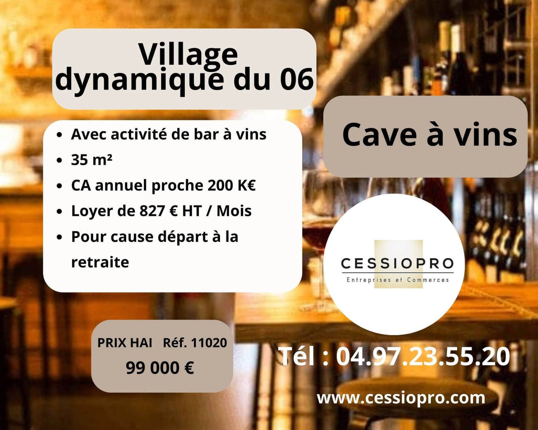 Cave a vin bar · 85 m² · Fonds de commerce — photo 1