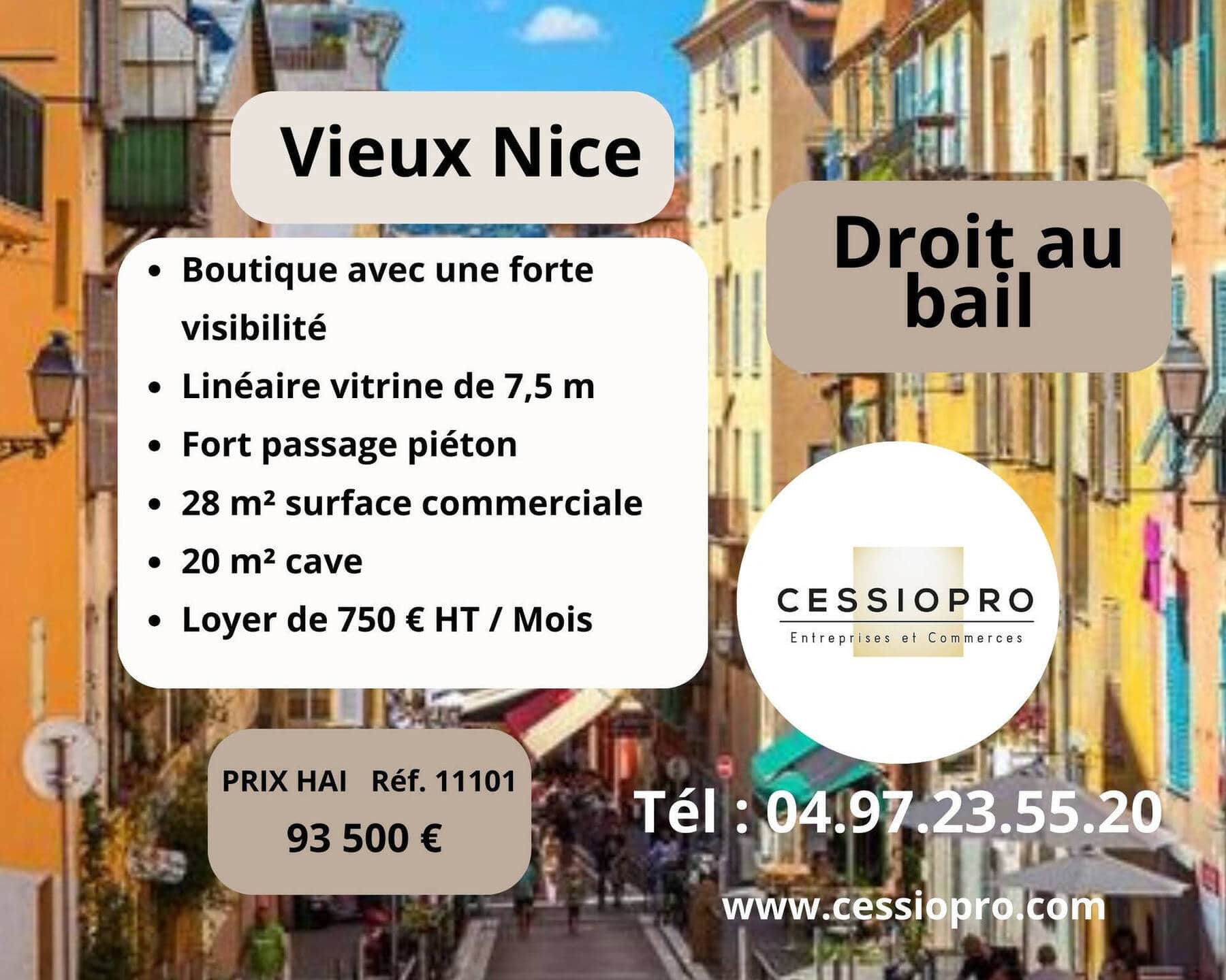 Cession de droit au bail · 28 m² · Cession de bail — photo 1