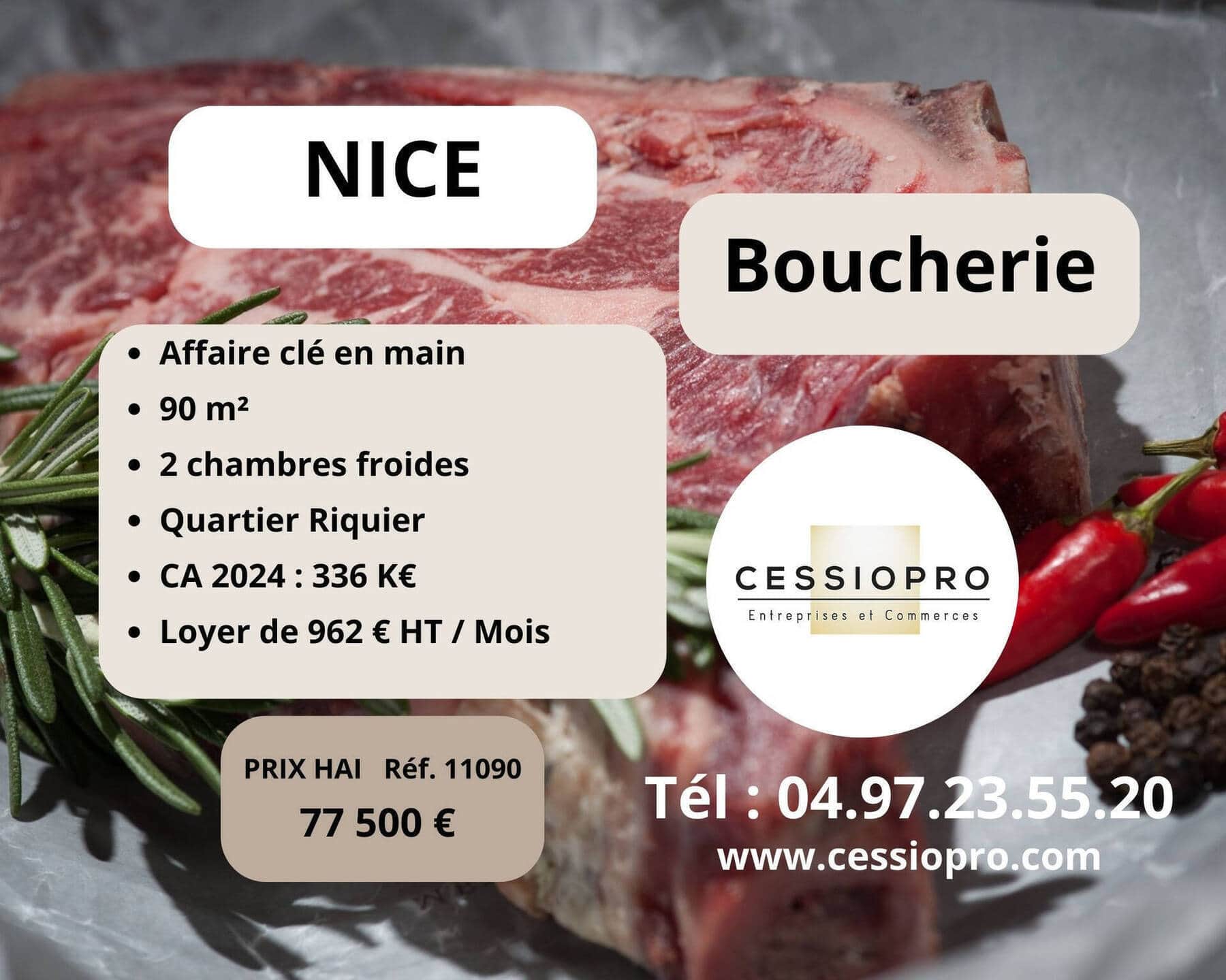 Boucherie · 90 m² · Fonds de commerce — photo 1