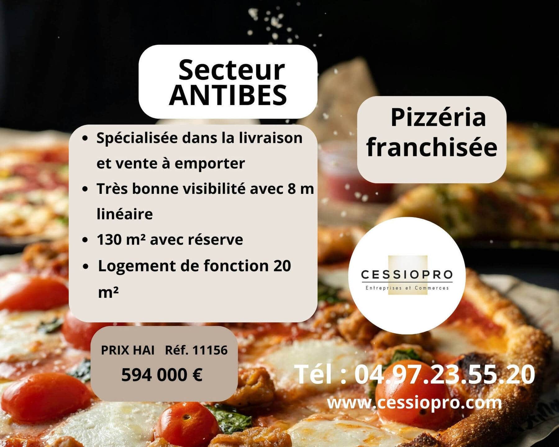 Pizzeria · 250 m² · Fonds de commerce — photo 1