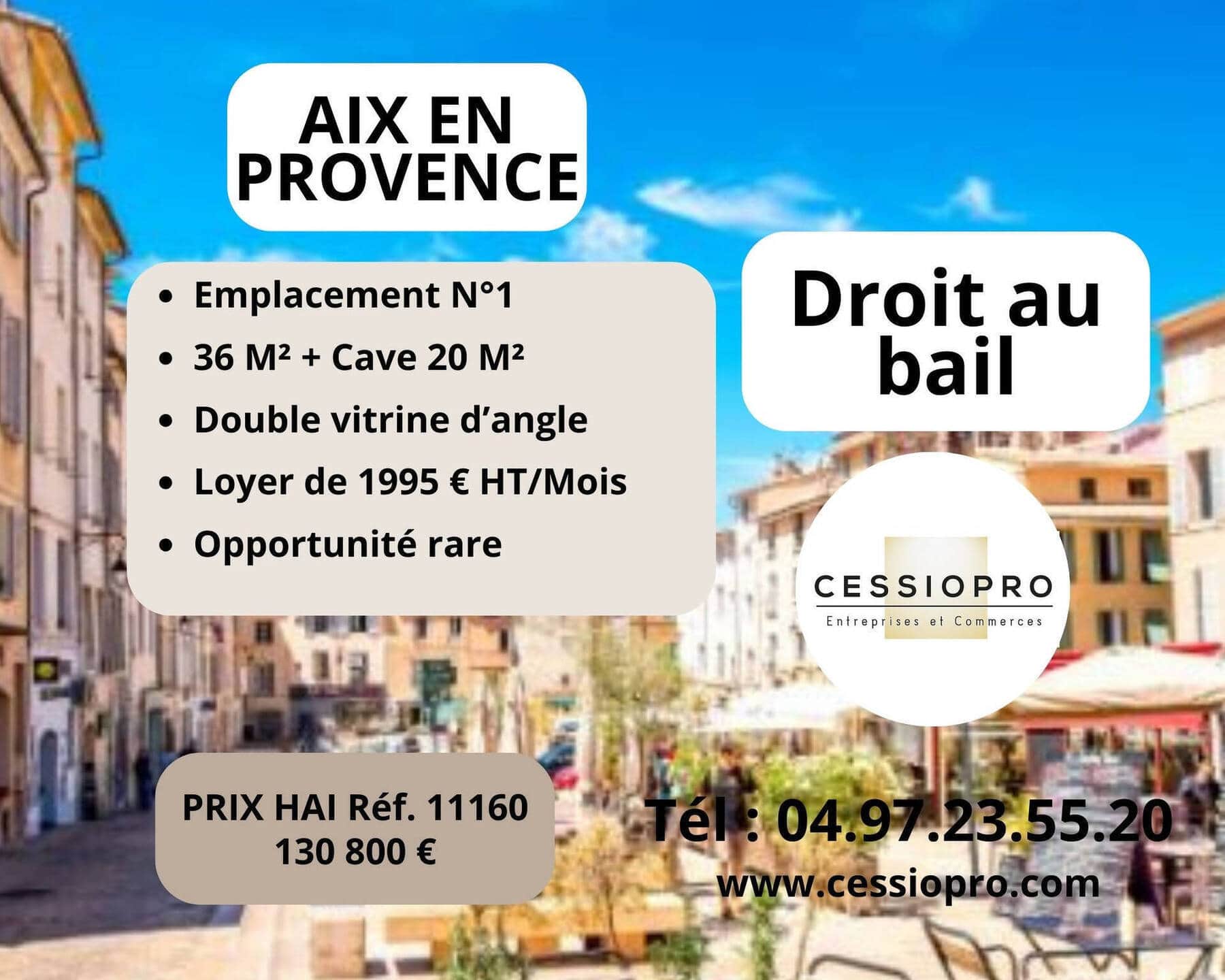 Cession de droit au bail · 58 m² · Cession de bail — photo 1