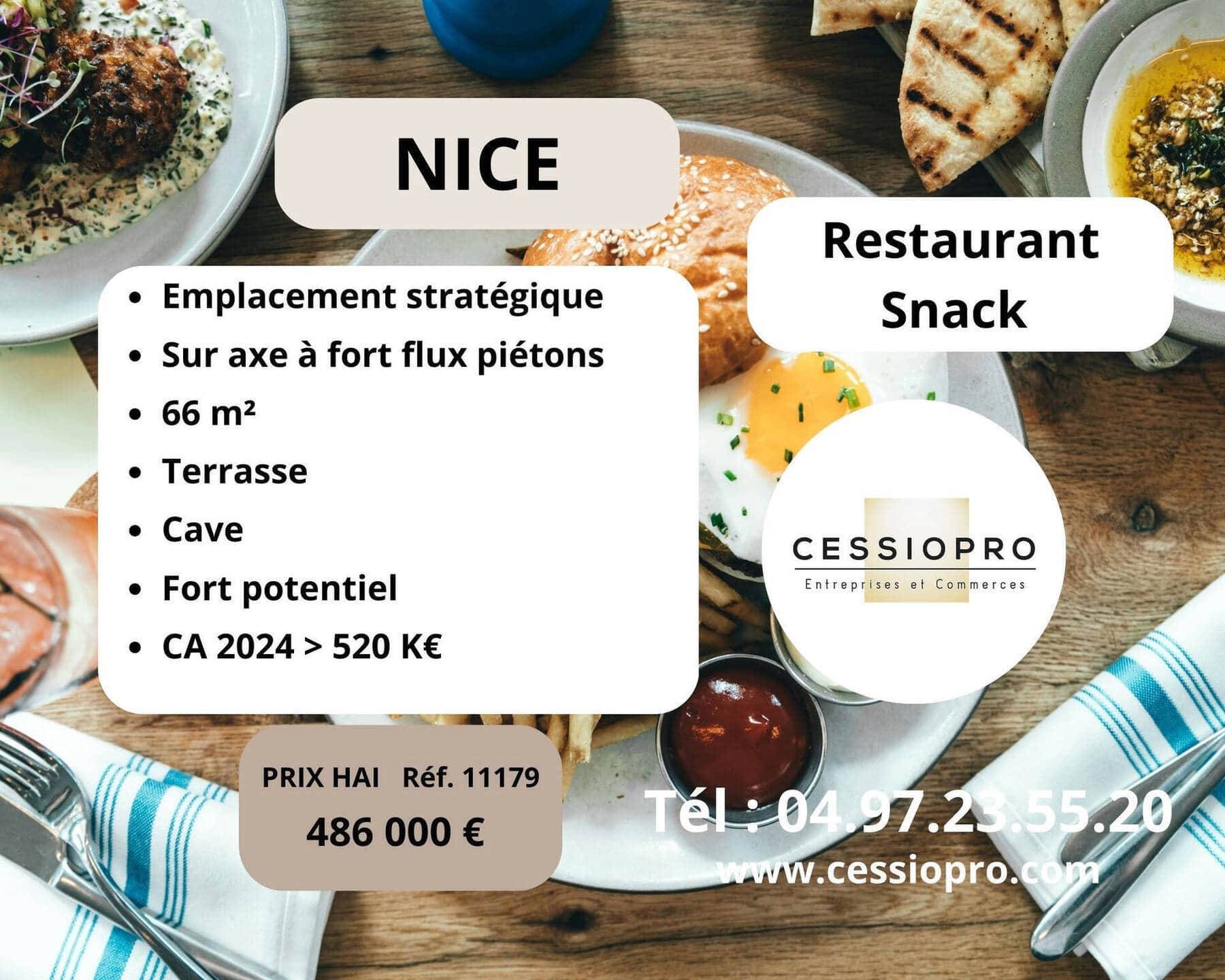 Restaurant restauration rapide · 40 m² · Fonds de commerce — photo 1