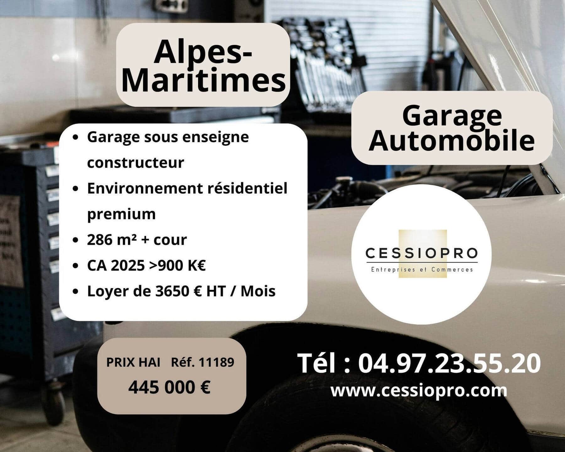 Garage · 130 m² · Fonds de commerce — photo 1
