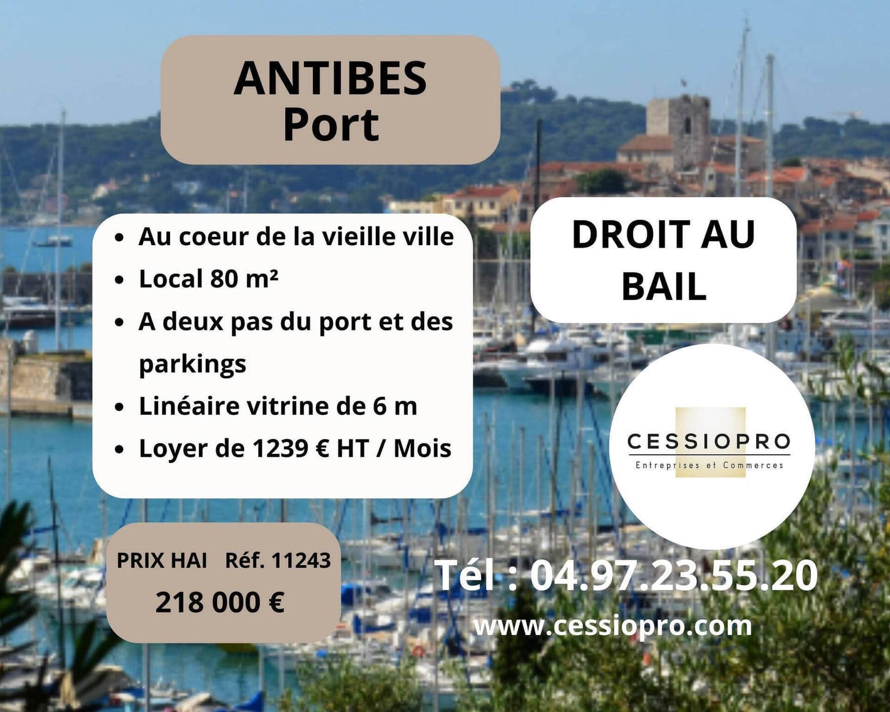 Cession de droit au bail · 80 m² · Cession de bail — photo 1
