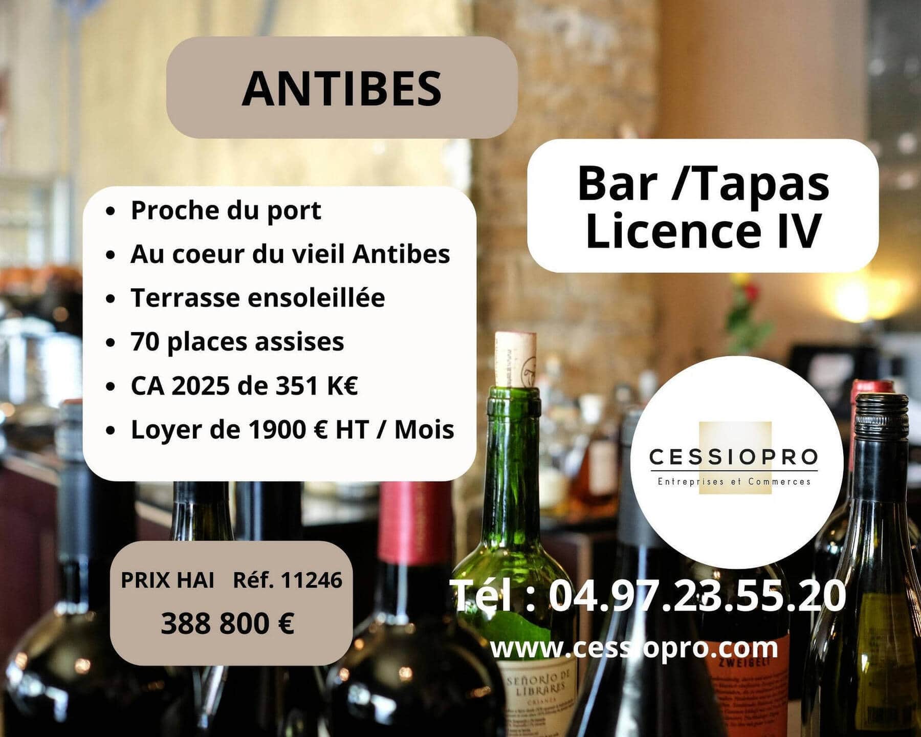 Bar licence iv · 82 m² · Fonds de commerce — photo 1