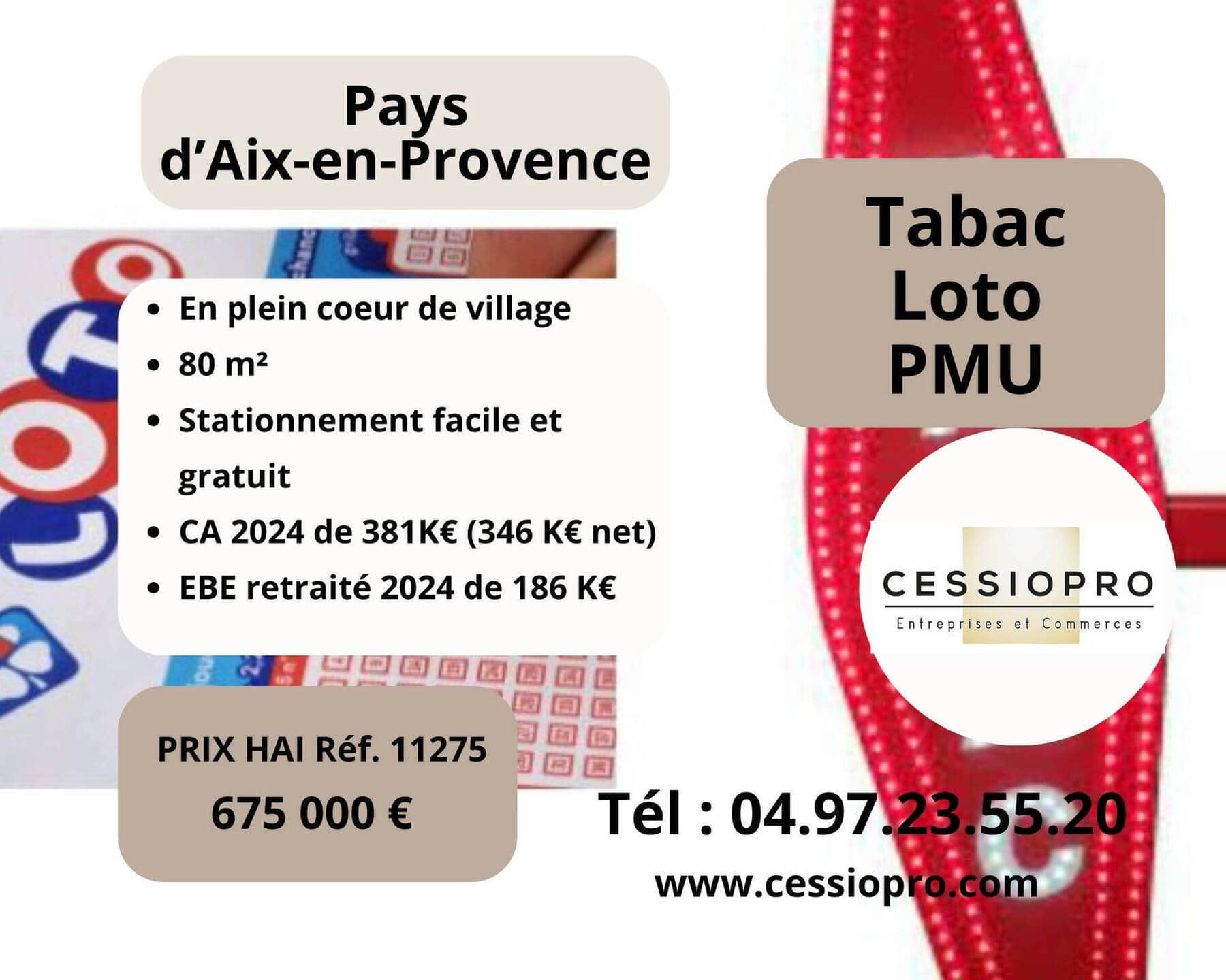 Tabac loto · 170 m² · Fonds de commerce — photo 1