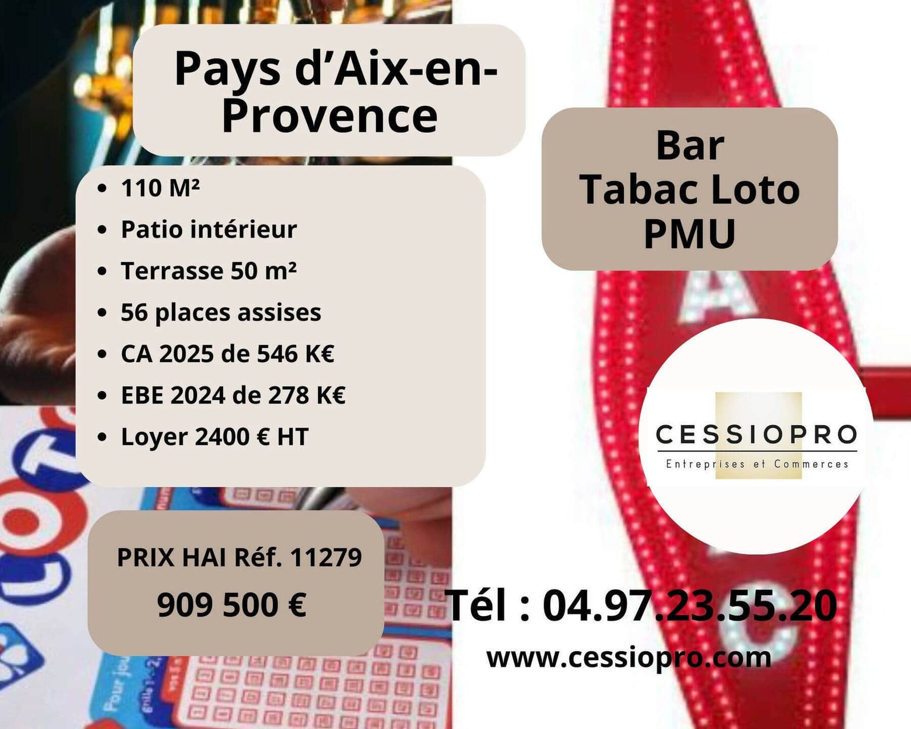 Bar tabac · 50 m² · Fonds de commerce — photo 1